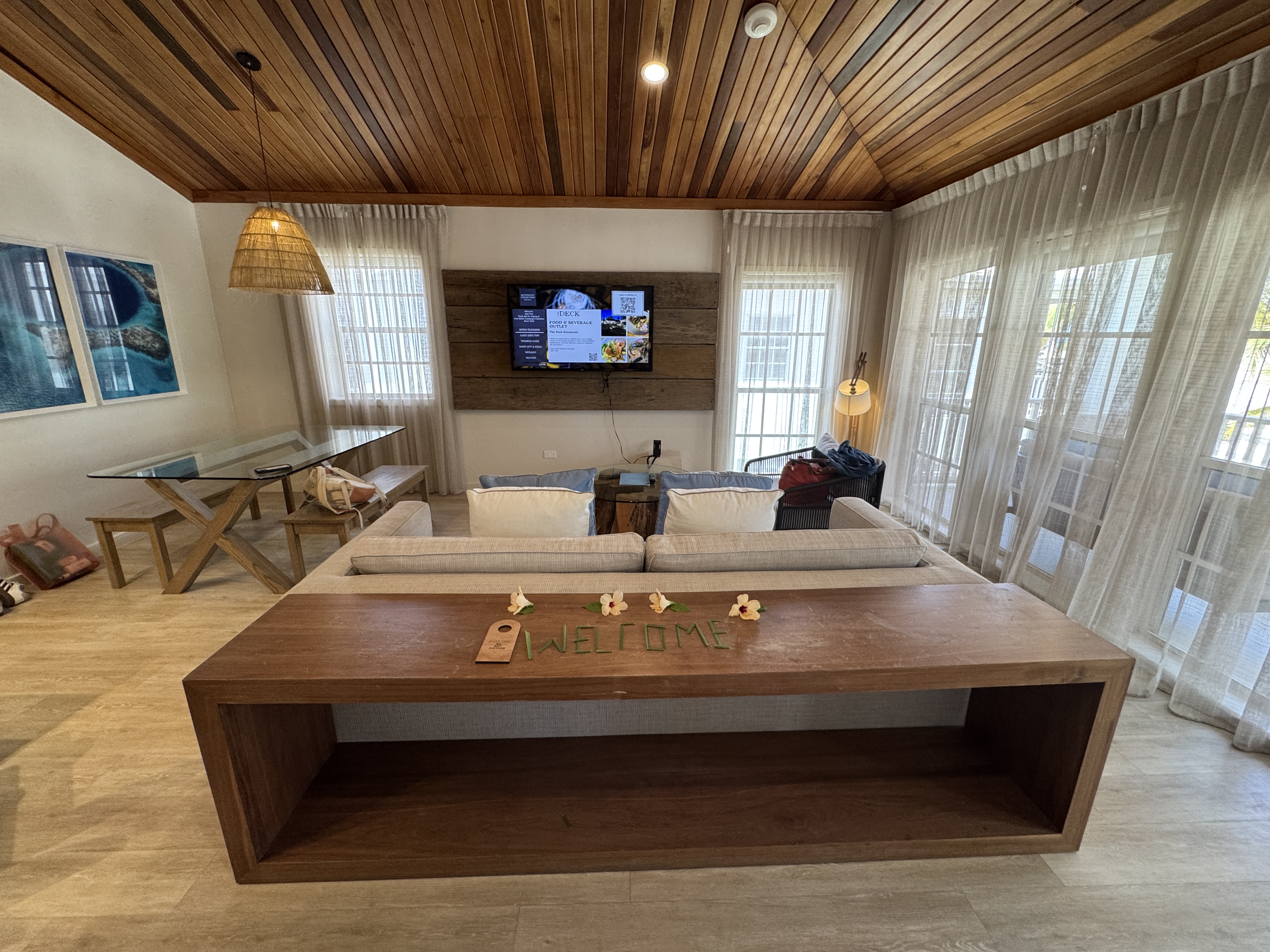 Alaia Belize Reef House Living Room TV Alaia Belize Reef House Living Room TV