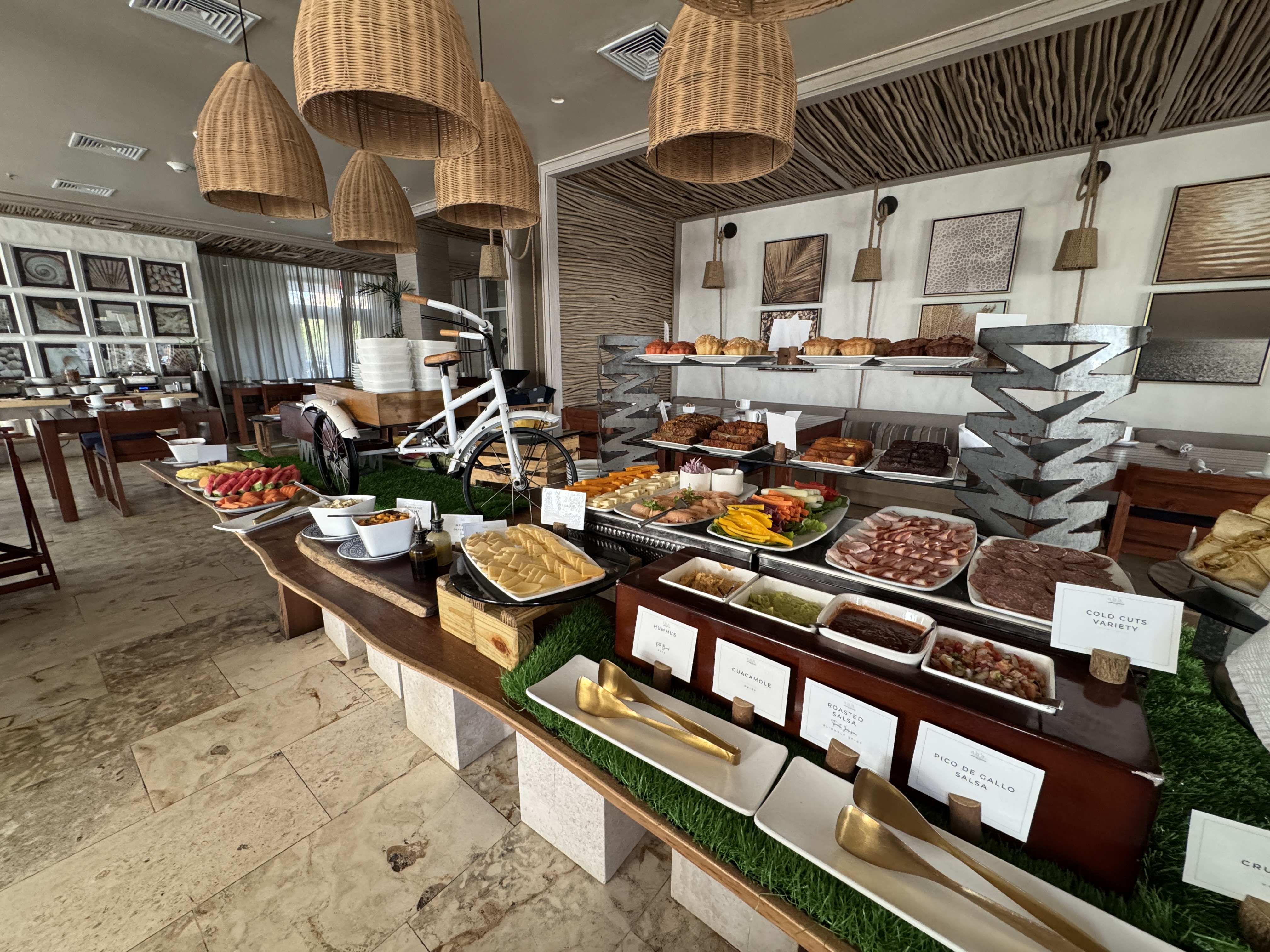 Alaia Belize Sea salt Buffet food options breakfast Alaia Belize Sea salt Buffet food options breakfast