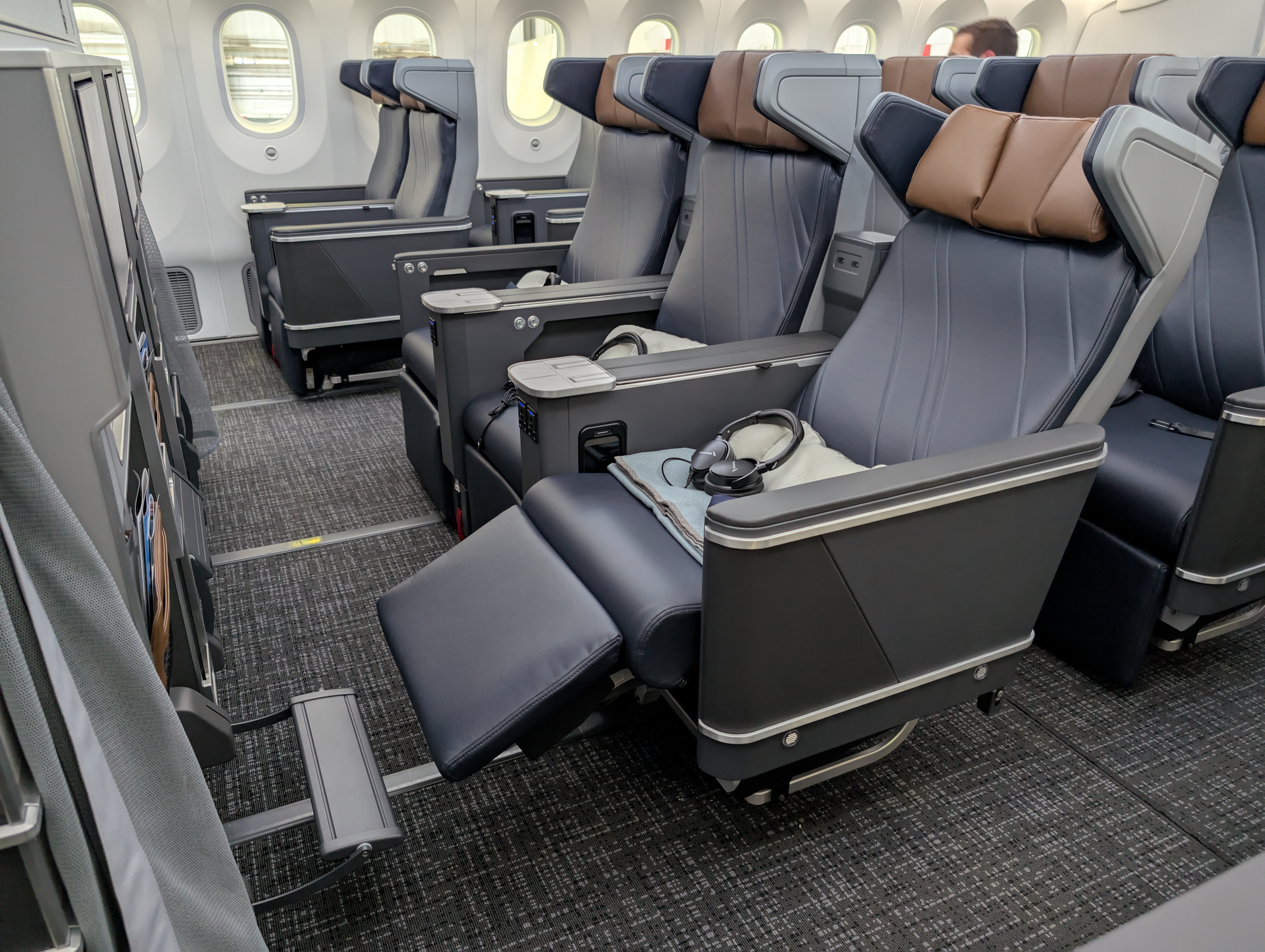 American Airlines 787 9P Premium Economy seat