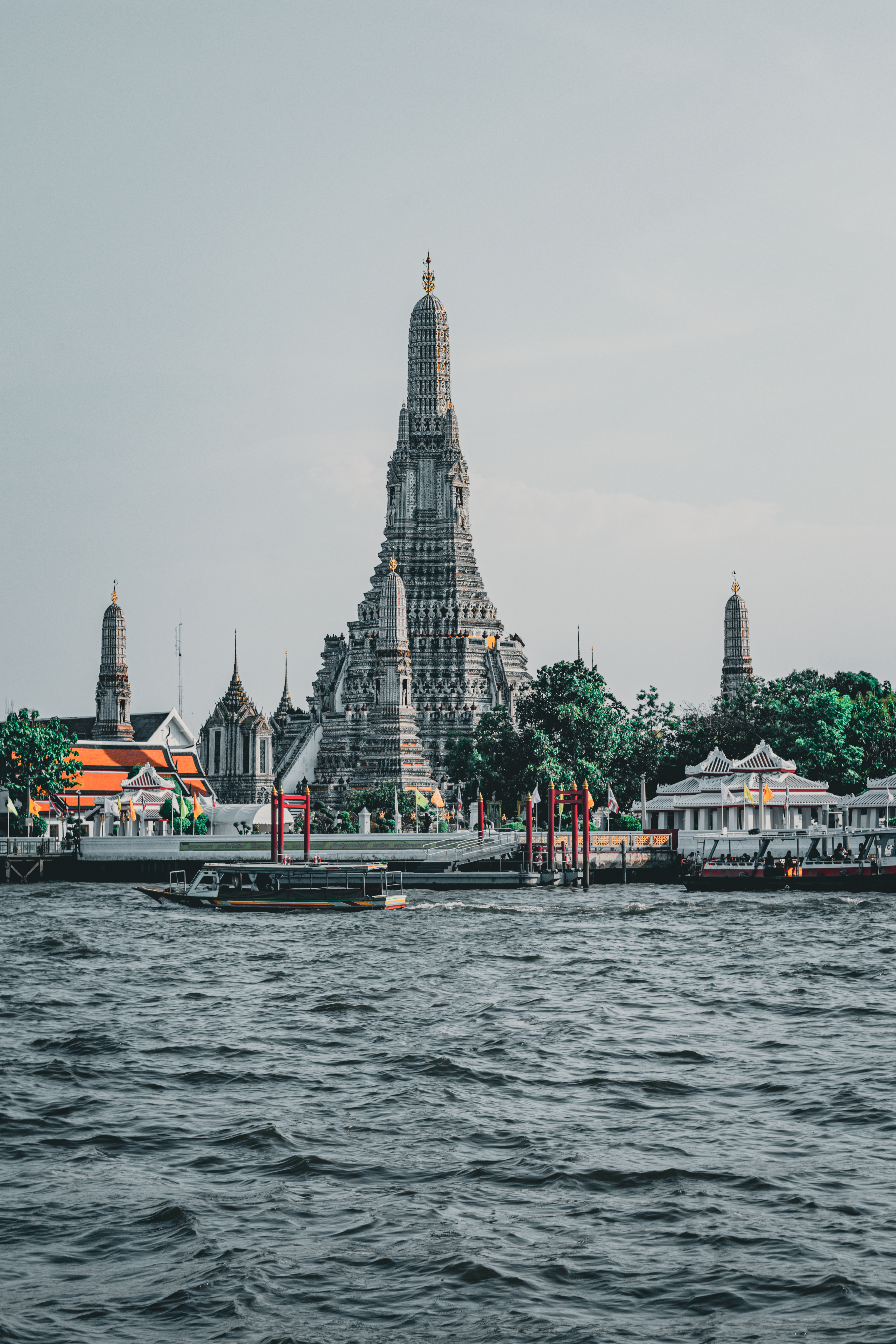 Bangkok Wat Arun from water Bangkok Wat Arun from water