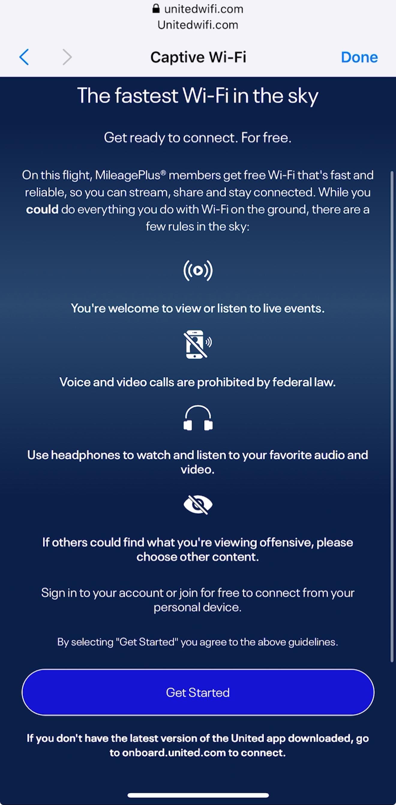 ConnectingToStarlinkWifiUnited Connecting To Starlink Wifi United
