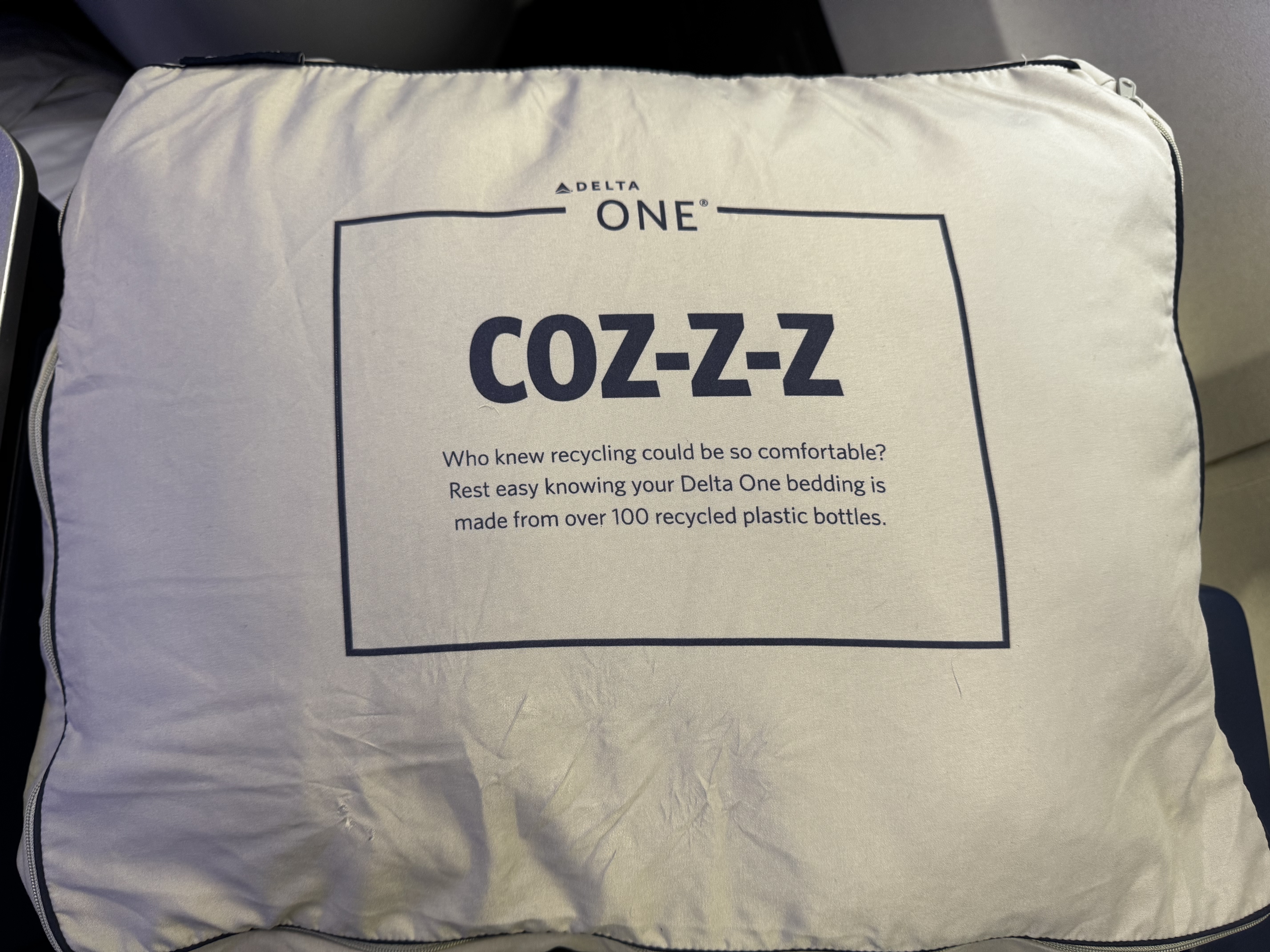 Delta One B757 200 LAX BOS bedding