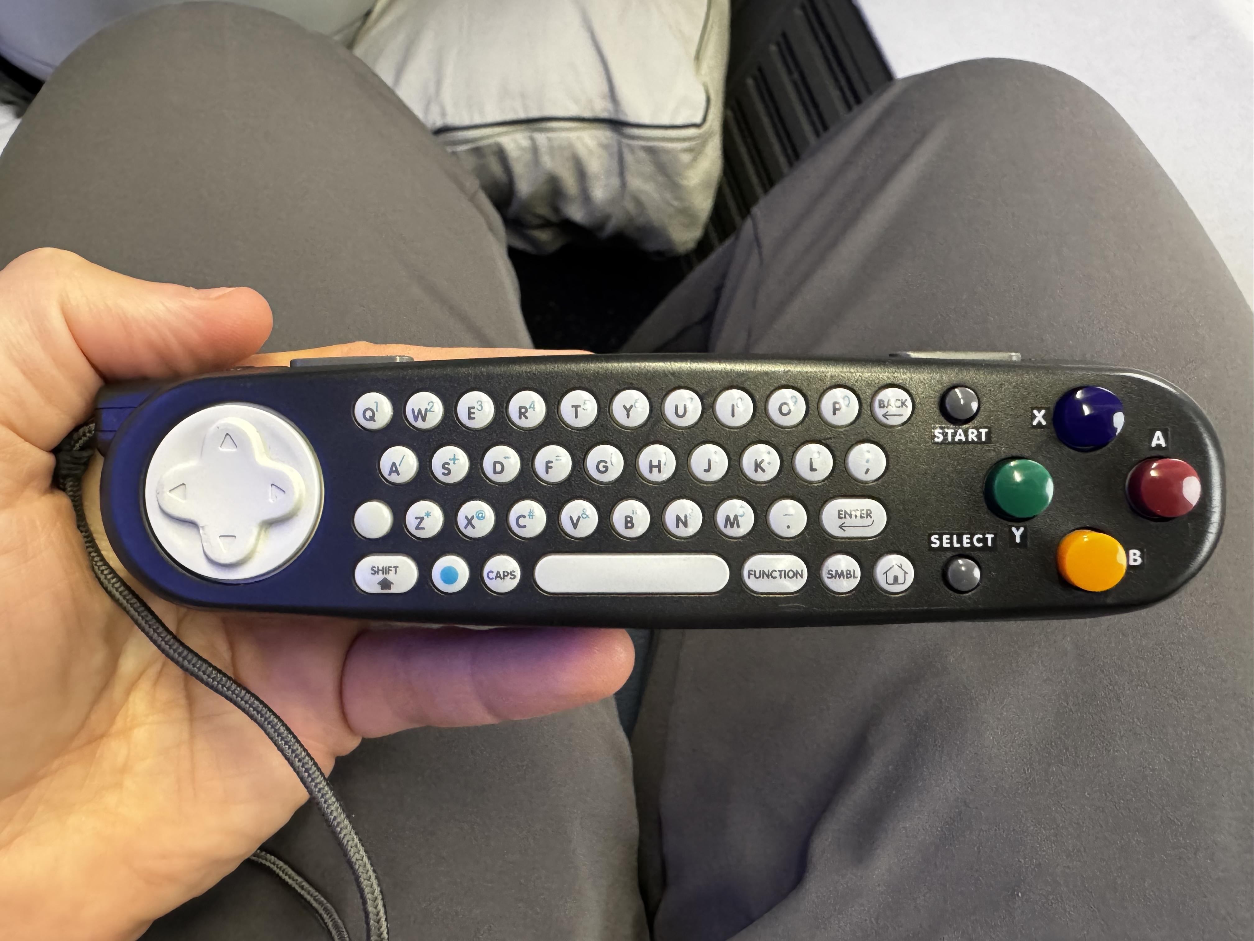 Delta One B757 200 LAX BOS entertainment remote