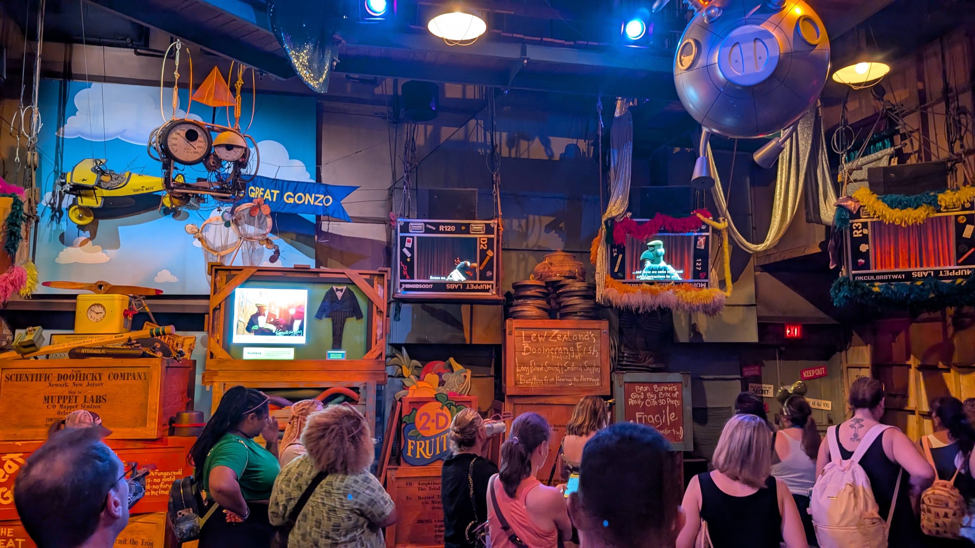 Disney World Hollywood Studios Muppetvision 3D waiting room Disney World Hollywood Studios Muppetvision 3D waiting room