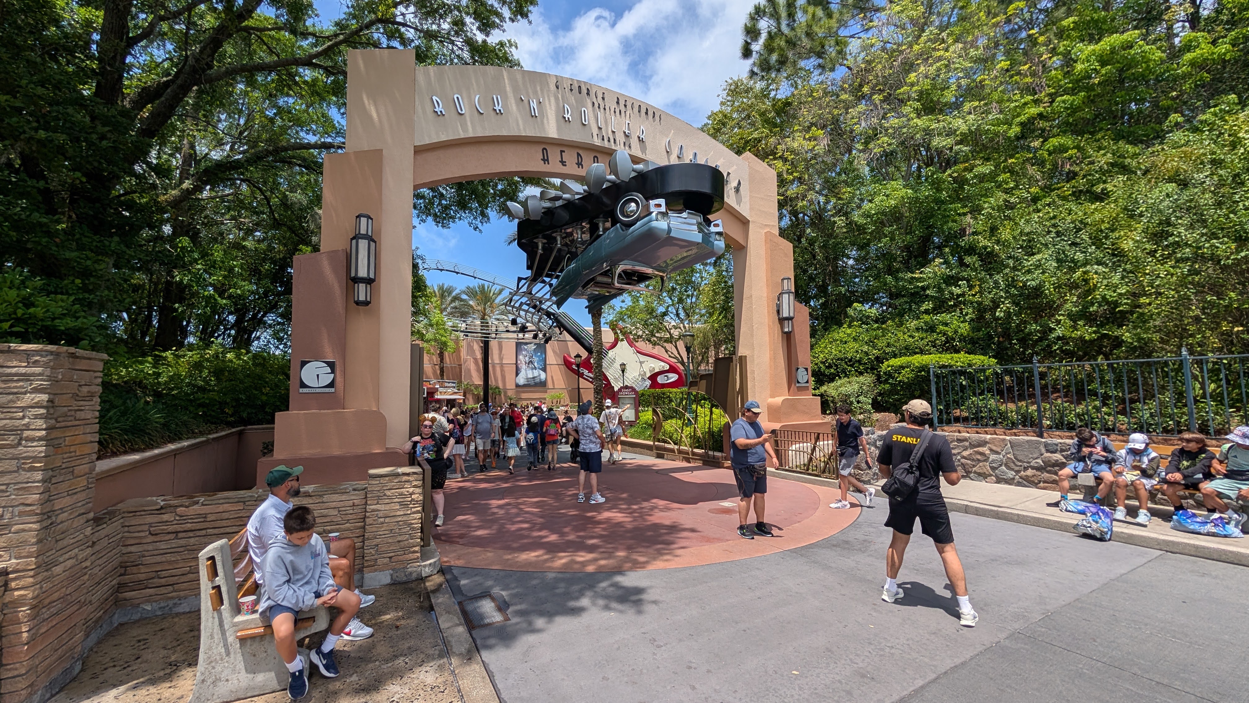 Disney World Hollywood Studios Rock ‘N’ Rollercoaster entrance Disney World Hollywood Studios Rock 'N' Rollercoaster entrance