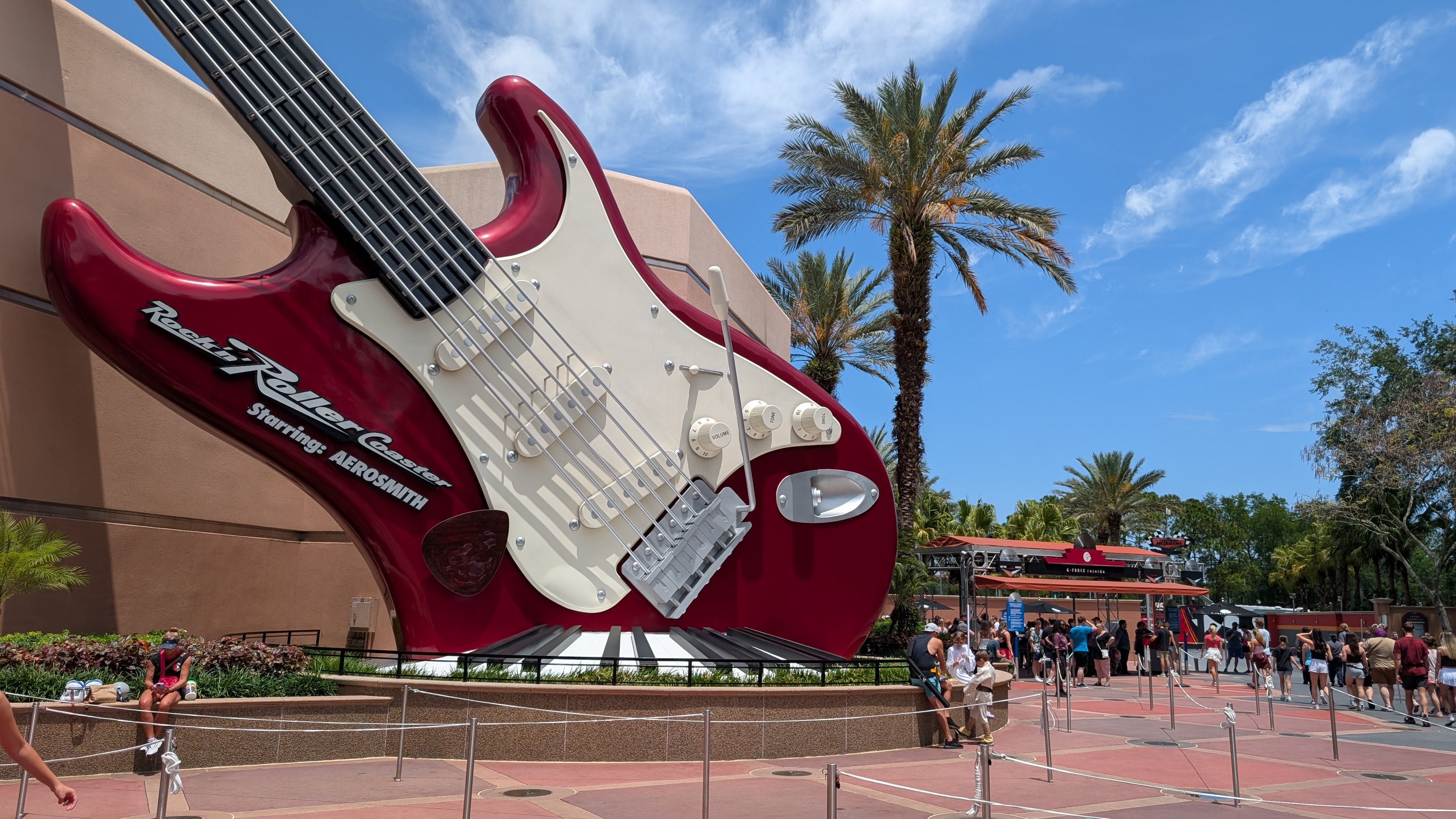 Disney World Hollywood Studios Rock N Rollercoaster queue entrance Disney World Hollywood Studios Rock N Rollercoaster queue entrance