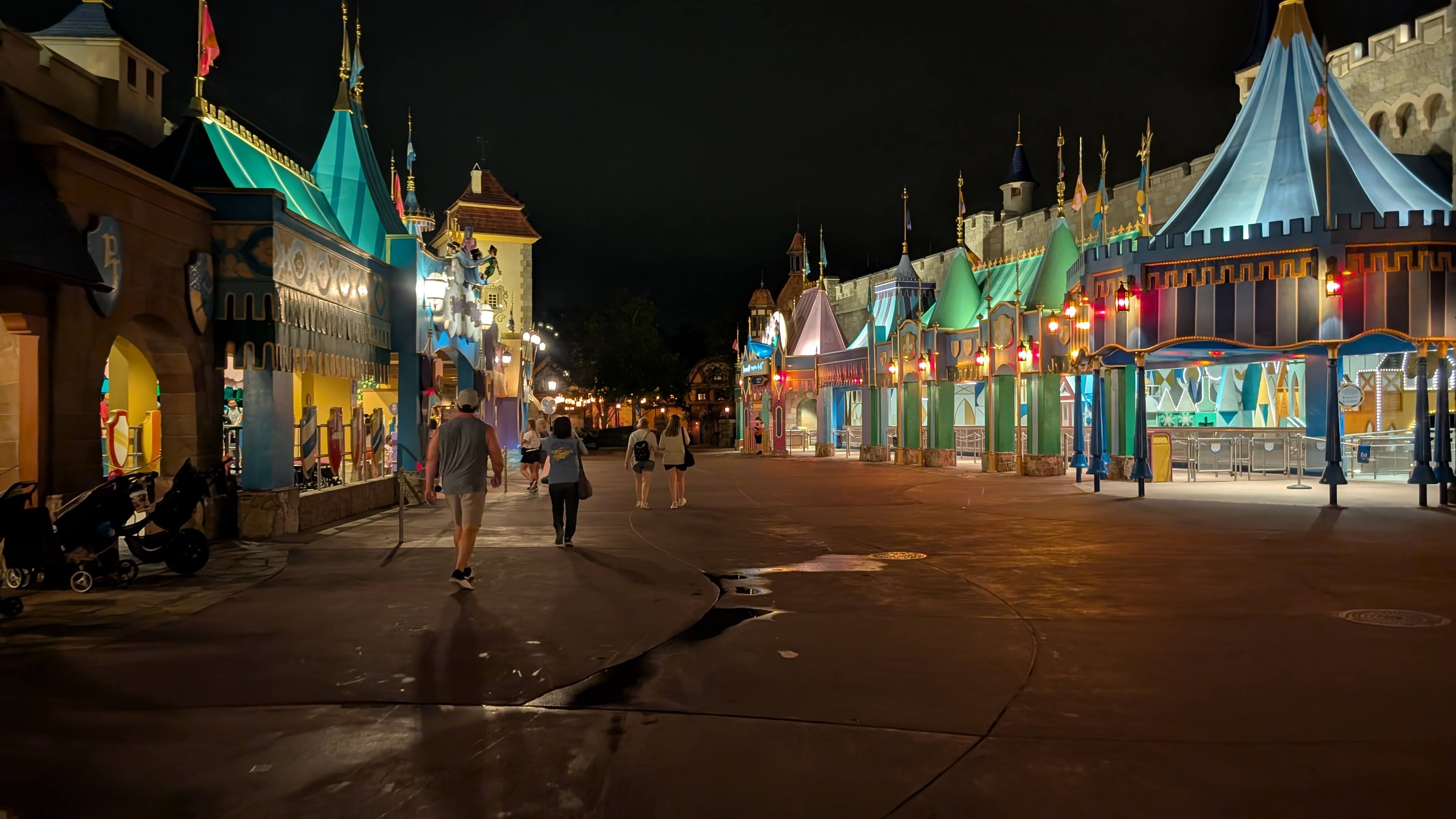 Disney World Magic Kingdom Peter Pans Flight and its a small world during Extra Magic Hours Disney World Magic Kingdom Peter Pans Flight and its a small world during Extra Magic Hours
