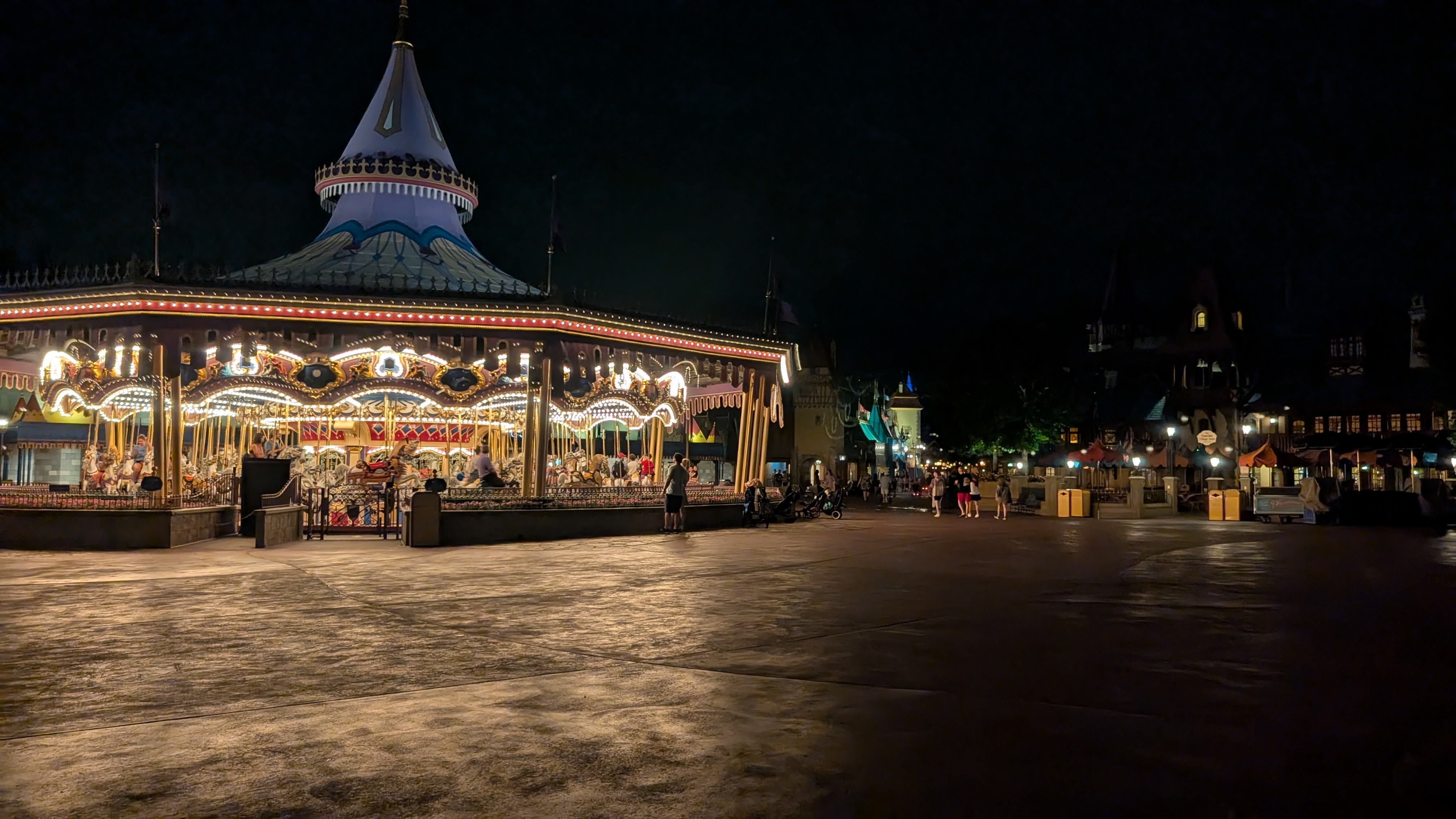 Disney World Magic Kingdom carousel during Extra Magic Hours