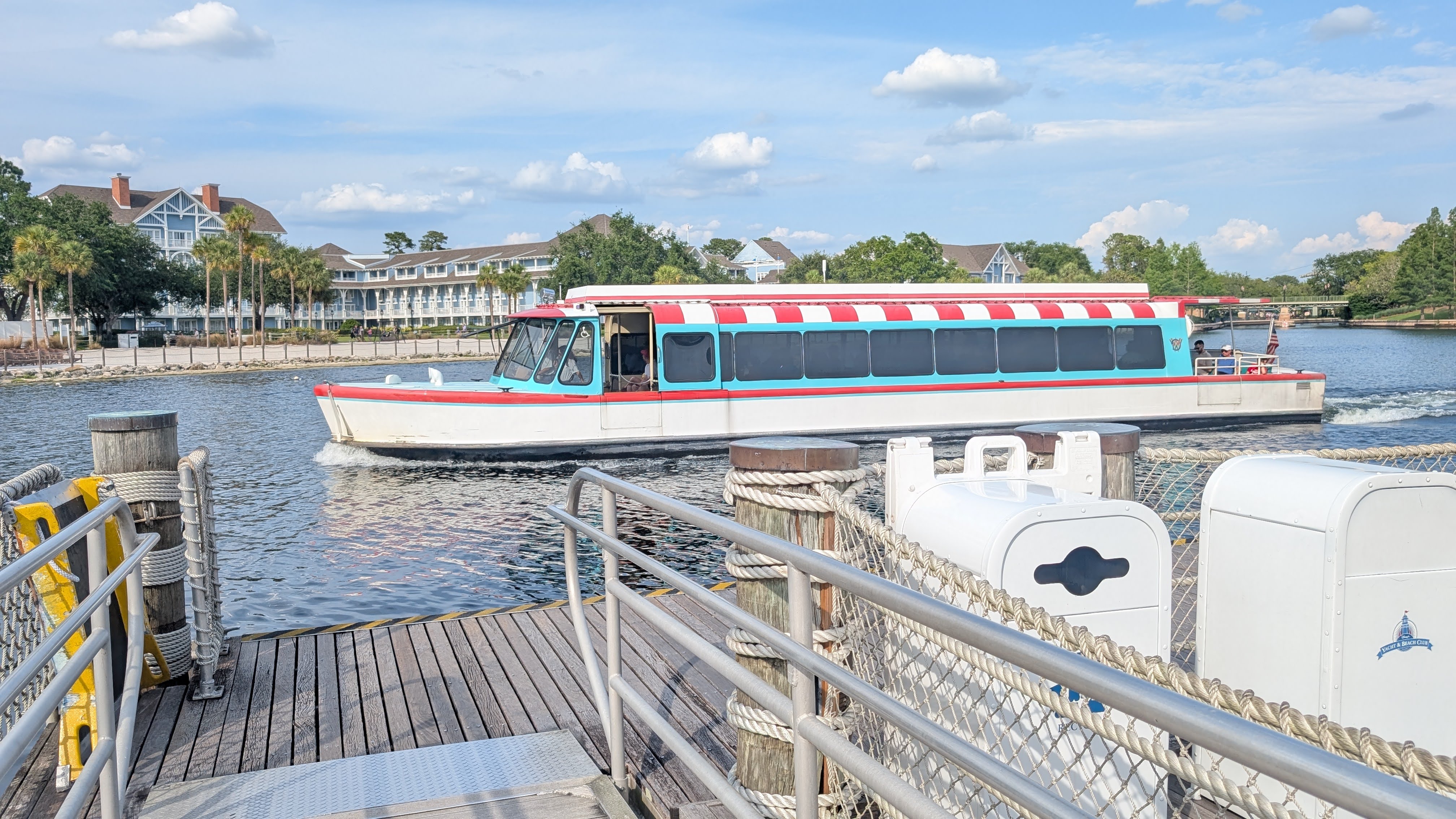 Disneys Yacht Club Resort amenities Friendship Boat at the dock Disneys Yacht Club Resort amenities Friendship Boat at the dock