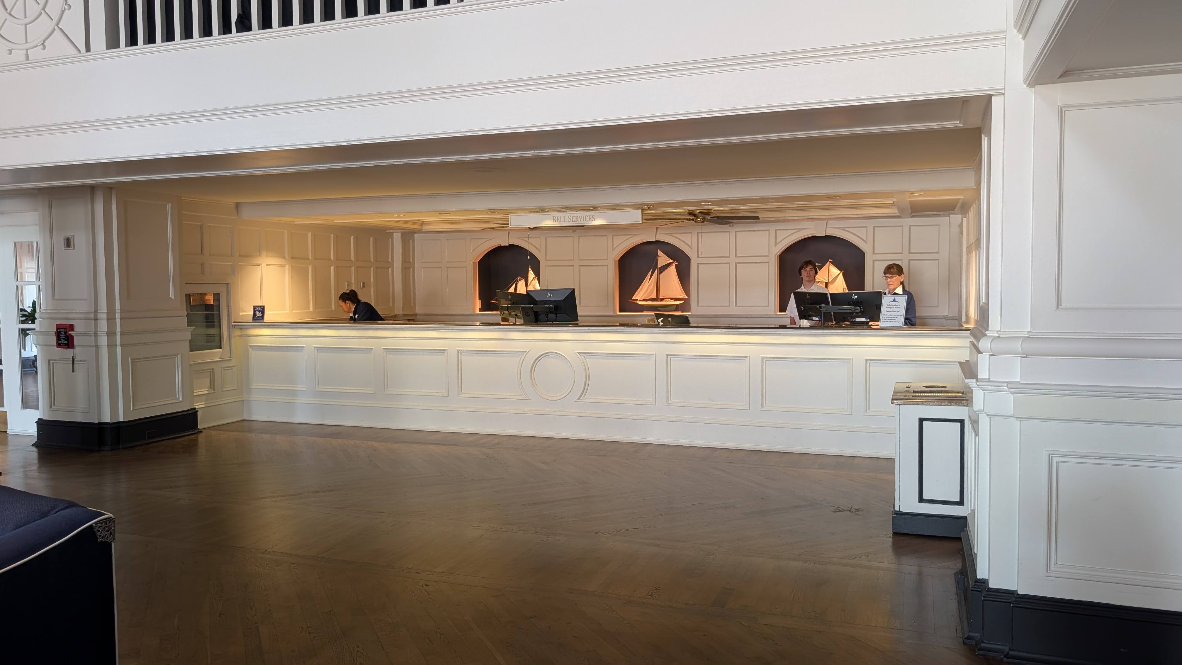 Disneys Yacht Club Resort bell services desk Disneys Yacht Club Resort bell services desk