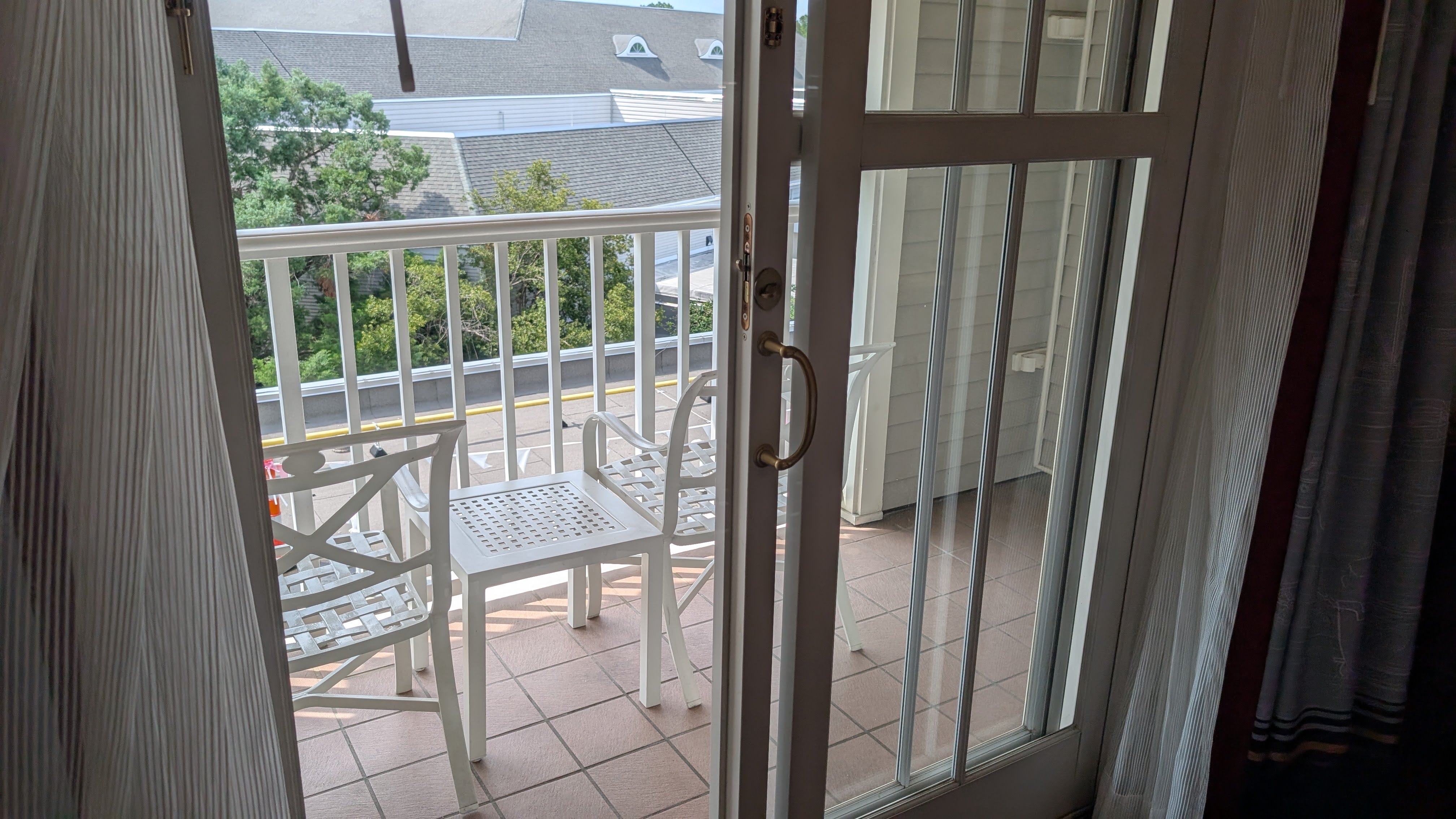 Disneys Yacht Club Resort guest room balcony Disneys Yacht Club Resort guest room balcony