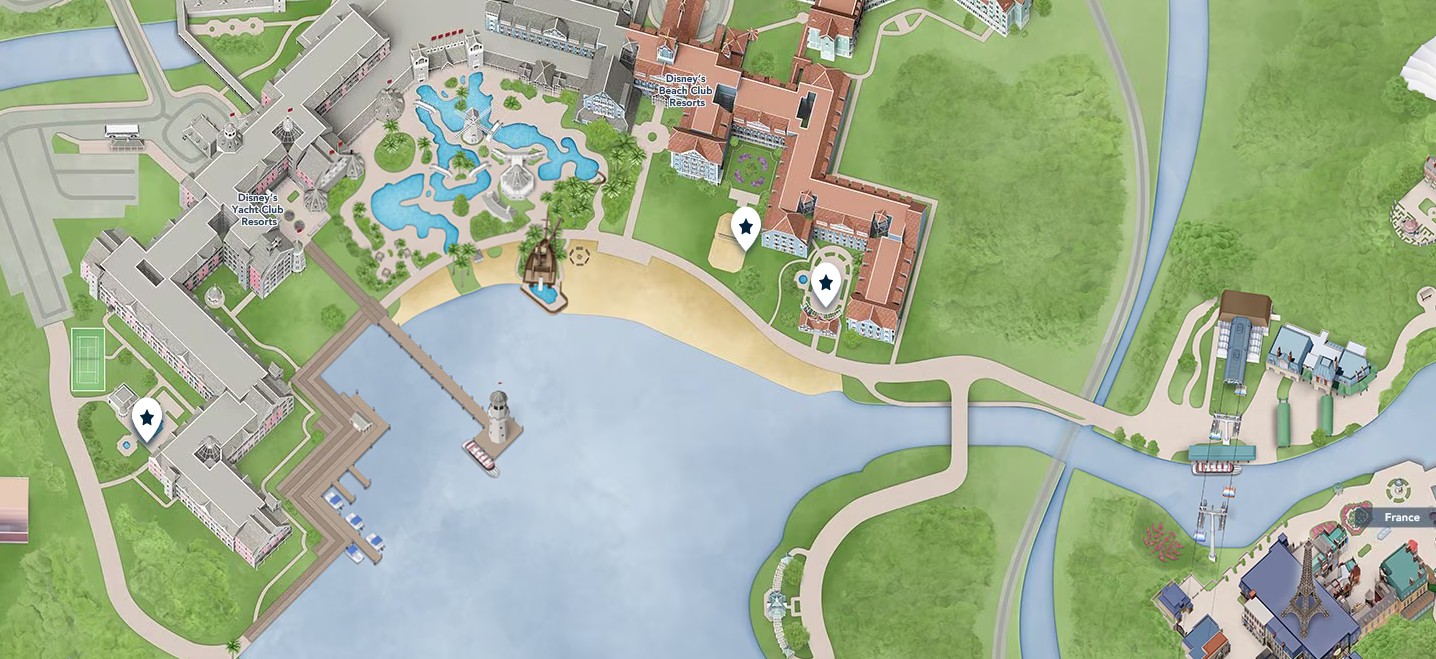 Disneys Yacht Club Resort map Disneys Yacht Club Resort map