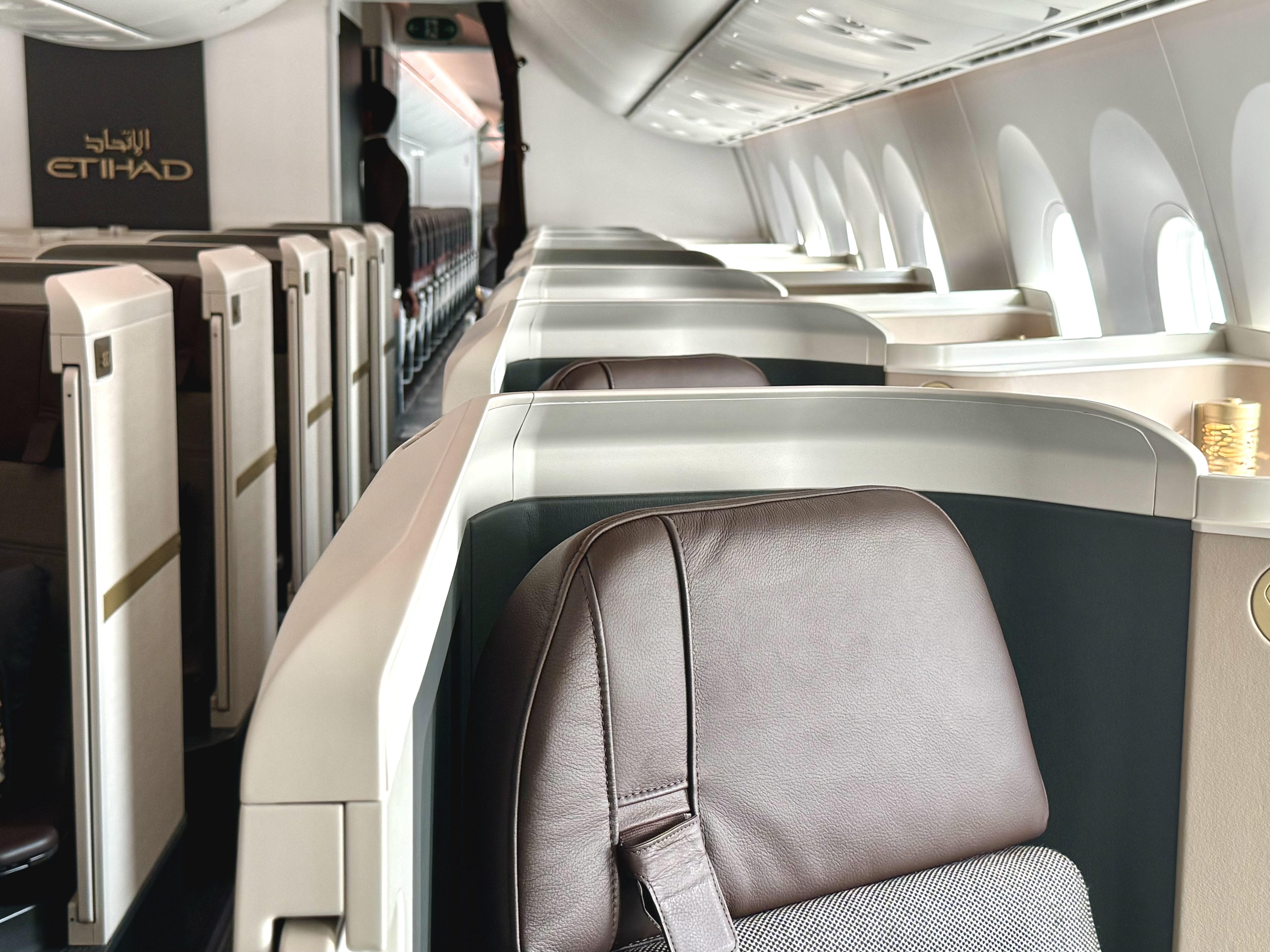 Eithad business class on the Dreamliner Eithad business class on the Dreamliner