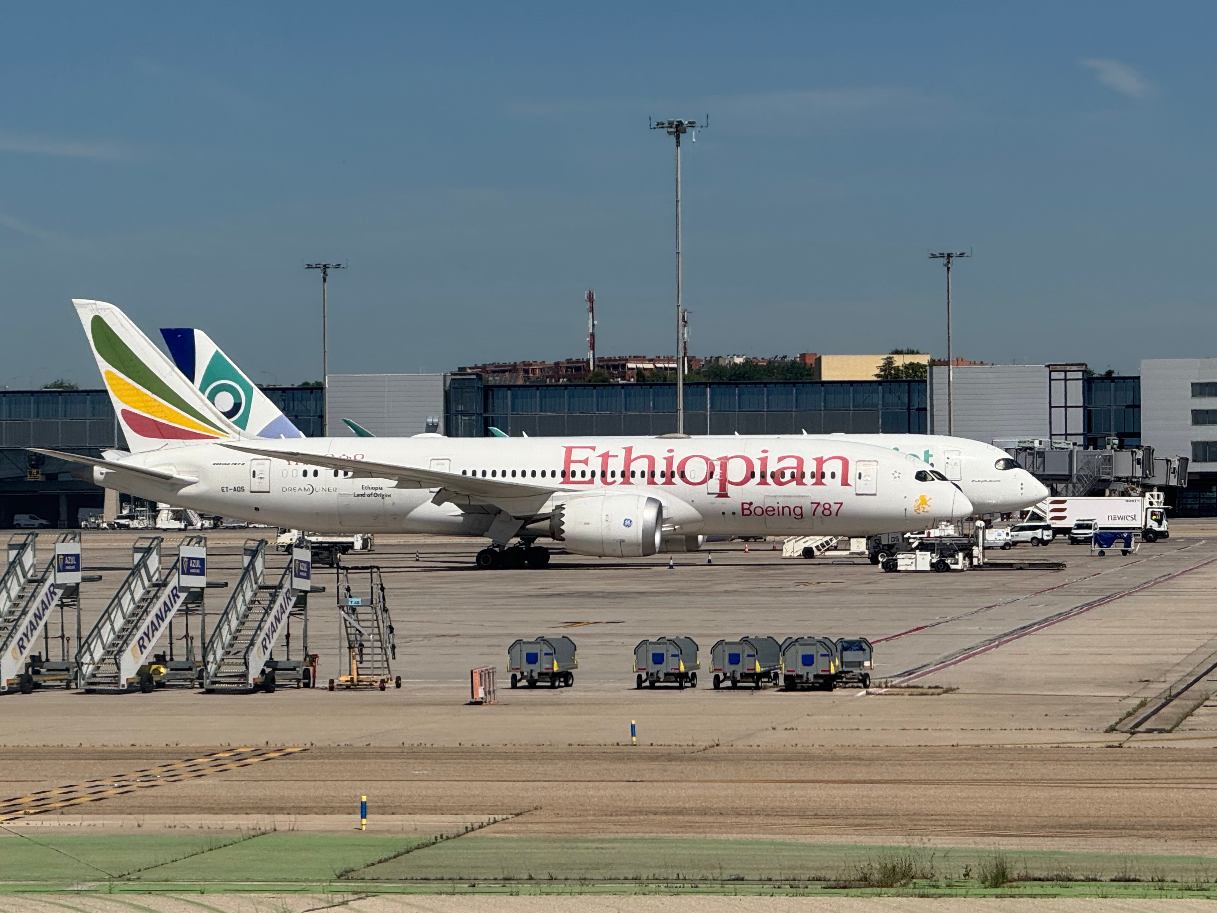 Ethiopian Airlines B787 Dreamliner at MAD airport
