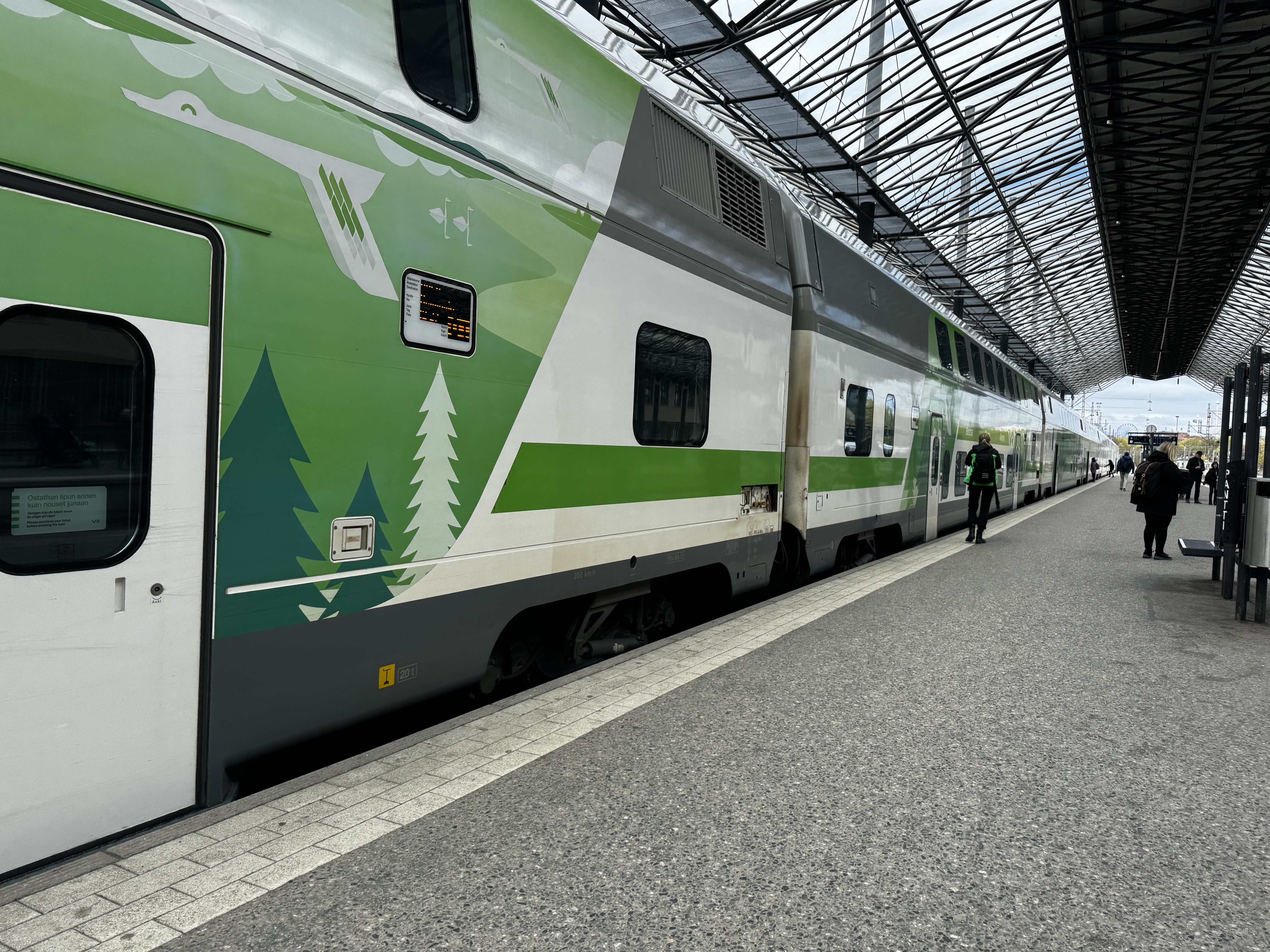 Finland Intercity train Helsinki to Tampere Finland Intercity train Helsinki to Tampere