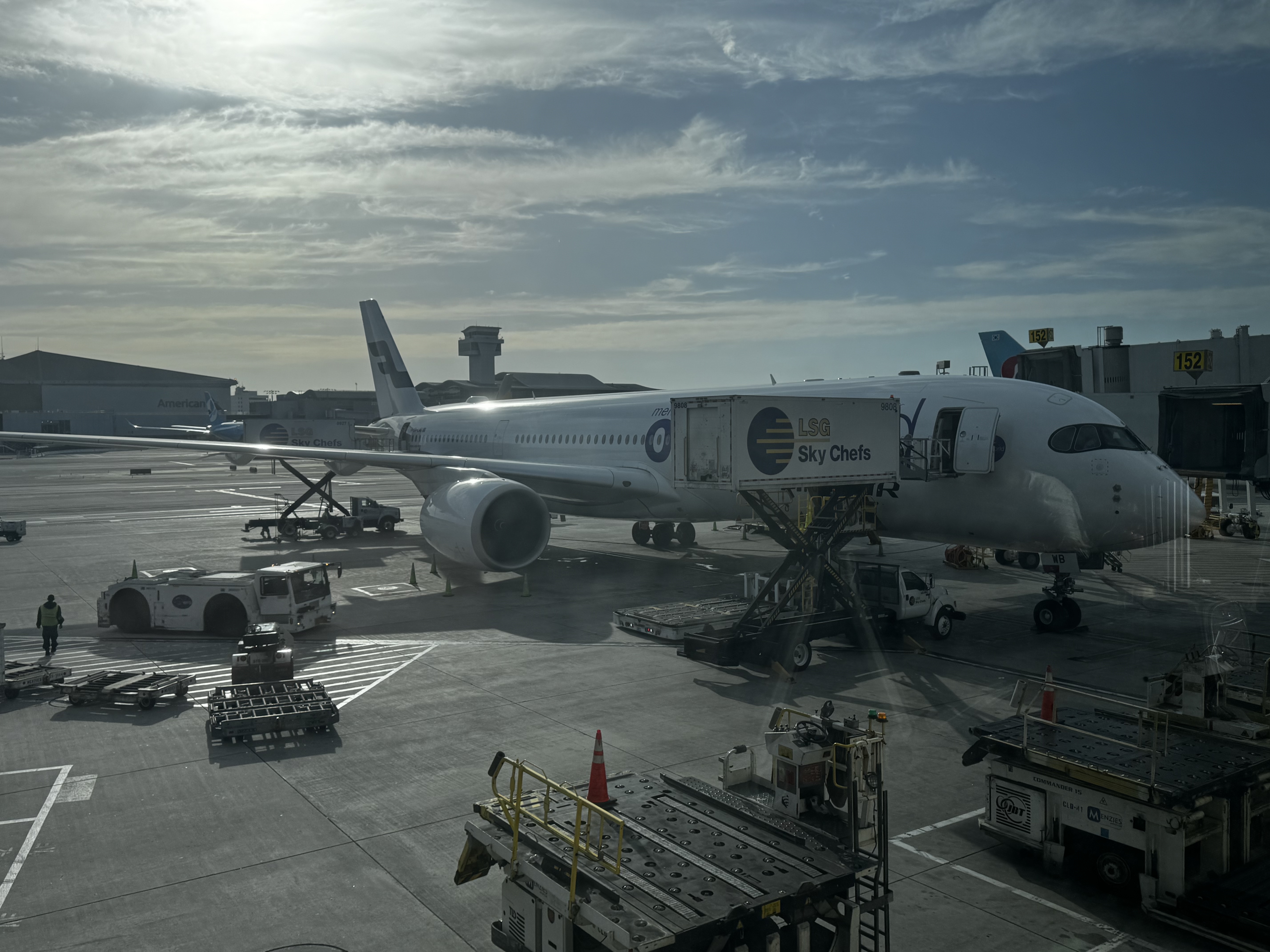 Finnair A350XWB at LAX gate