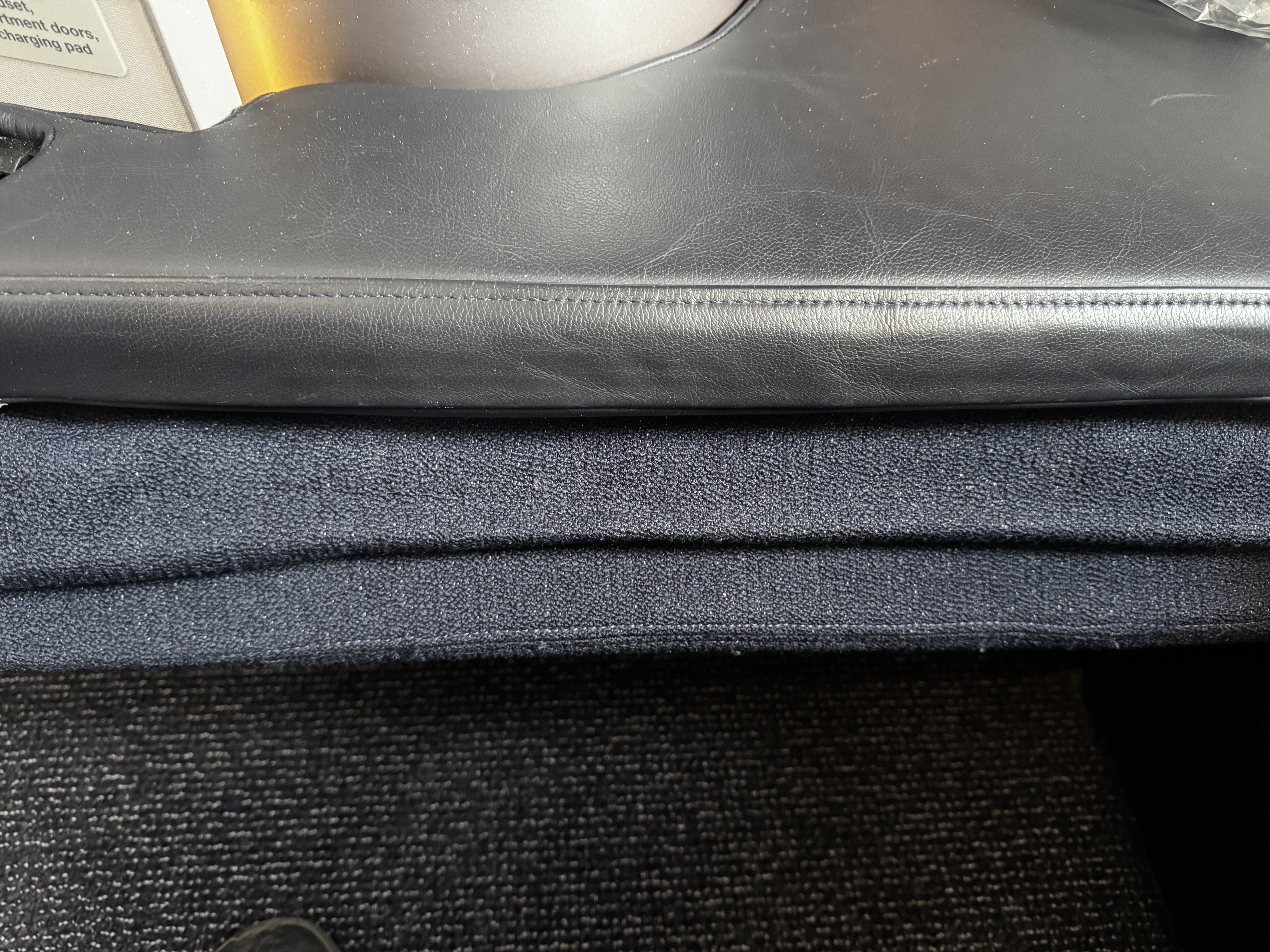 Finnair A350XWB business class fold down section