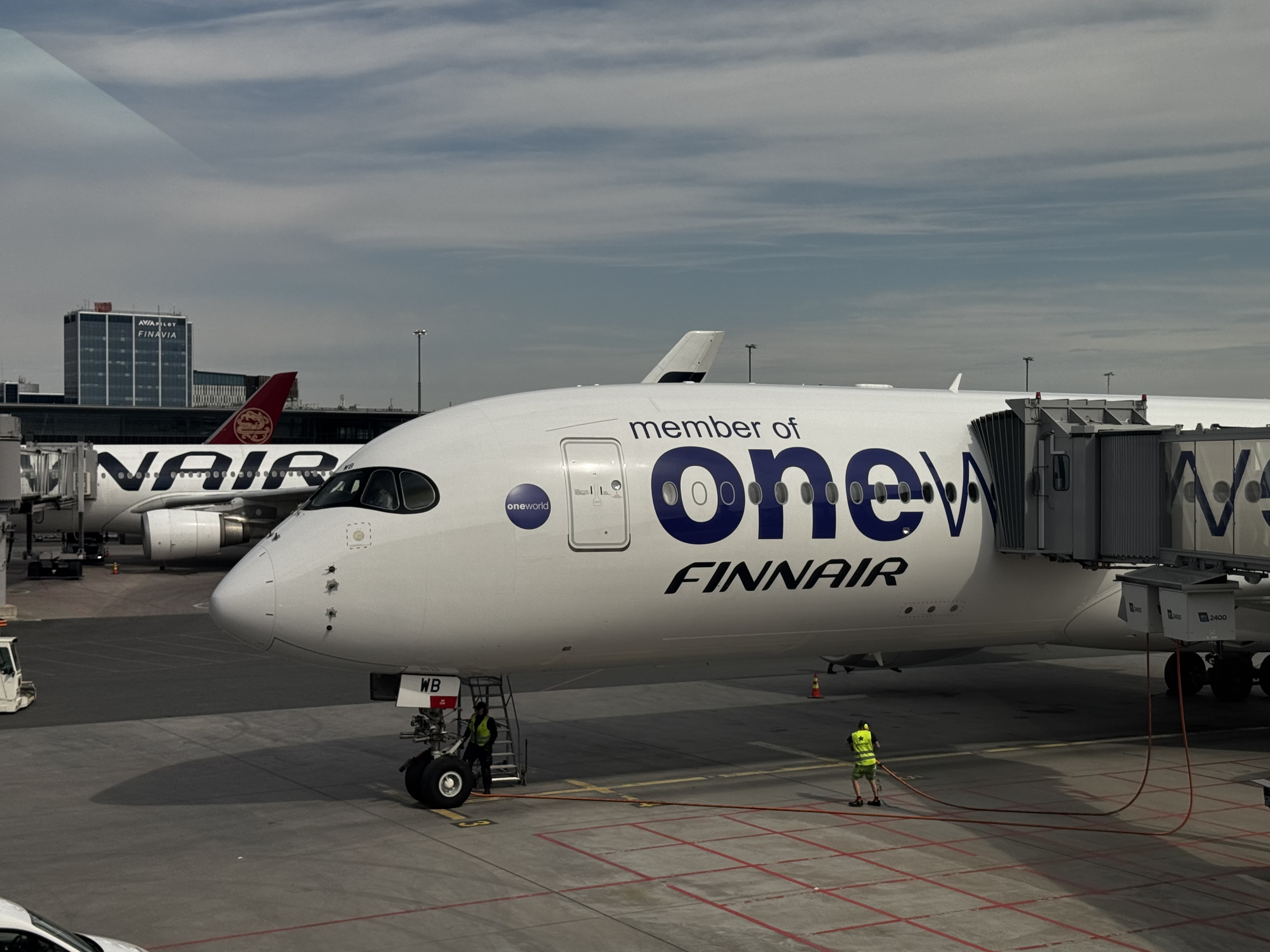 Finnair A350XWB plane with Oneworld livery