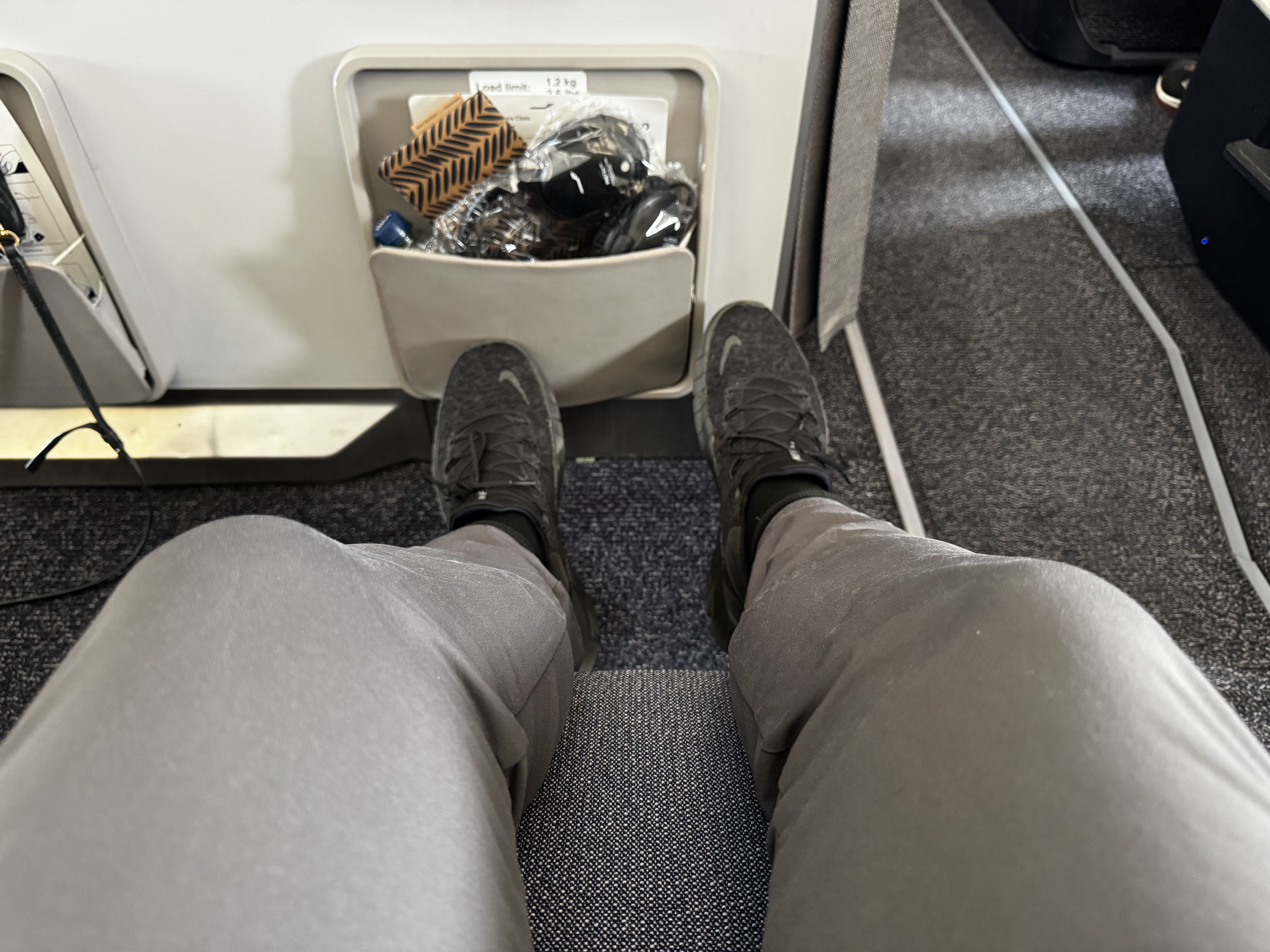 Finnair A350XWB premium economy leg rest Finnair A350XWB premium economy leg rest