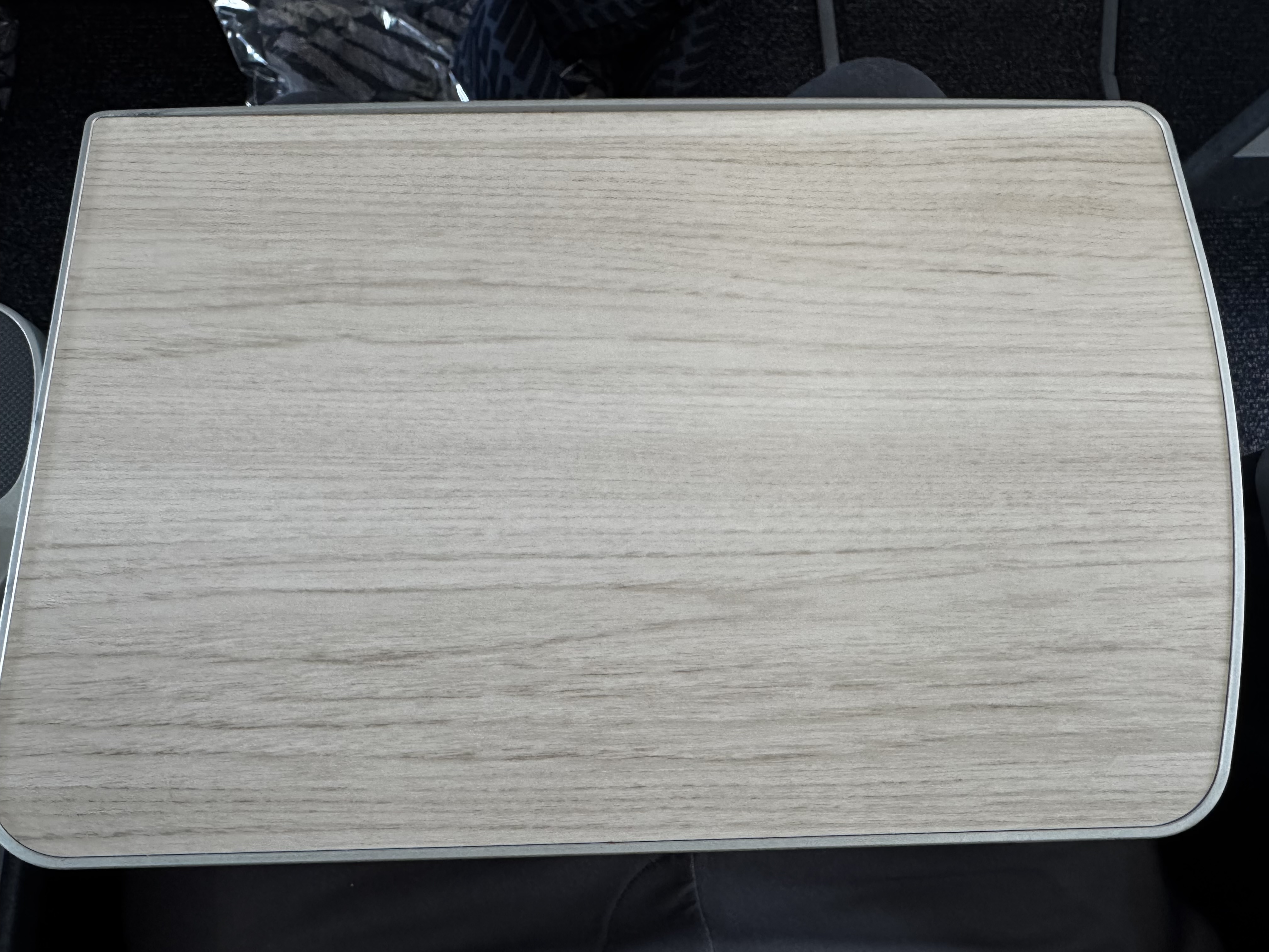 Finnair A350XWB premium economy tray table Finnair A350XWB premium economy tray table