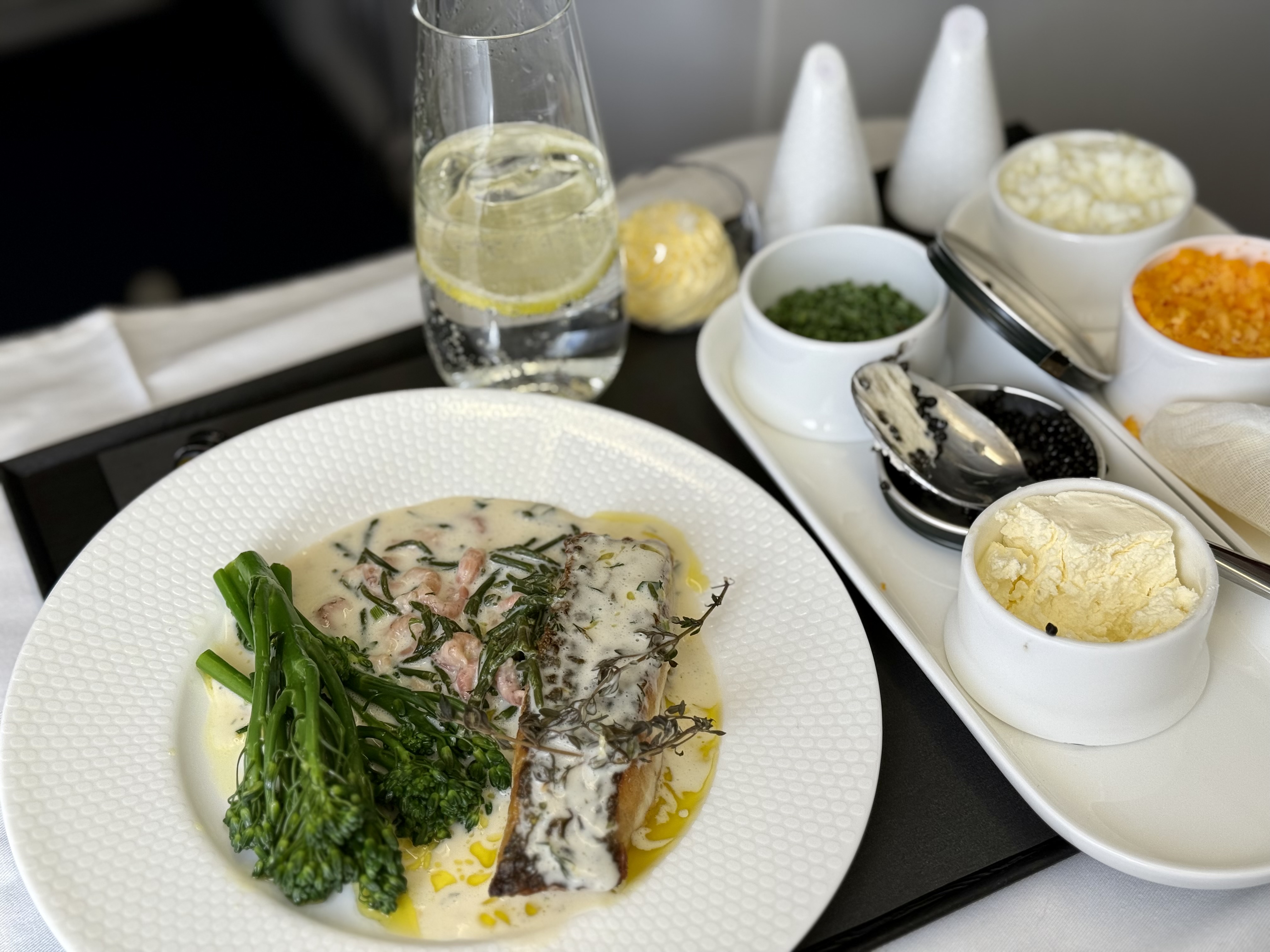 Global Airlines business class main course