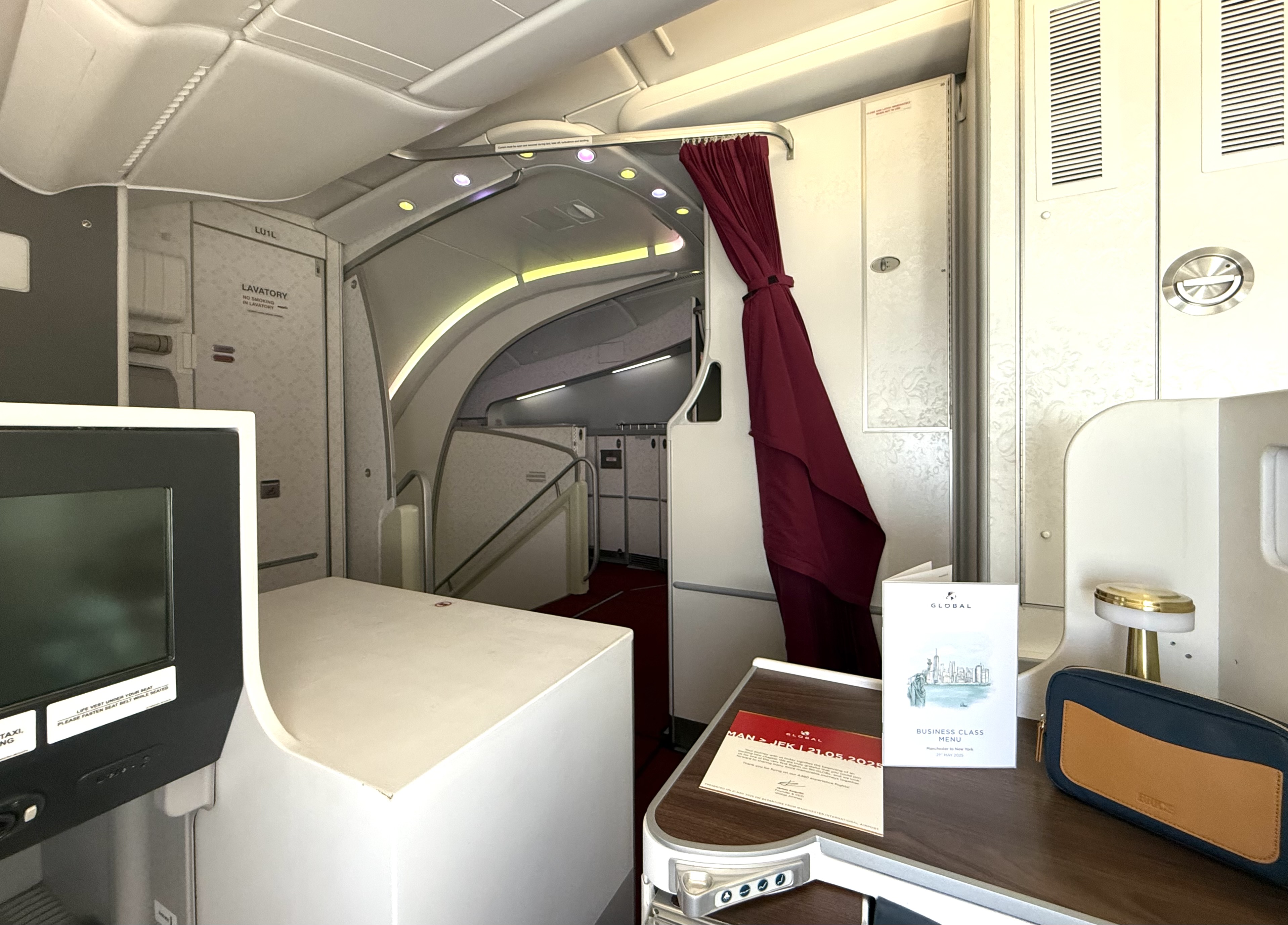 Global Airlines seat 11A view