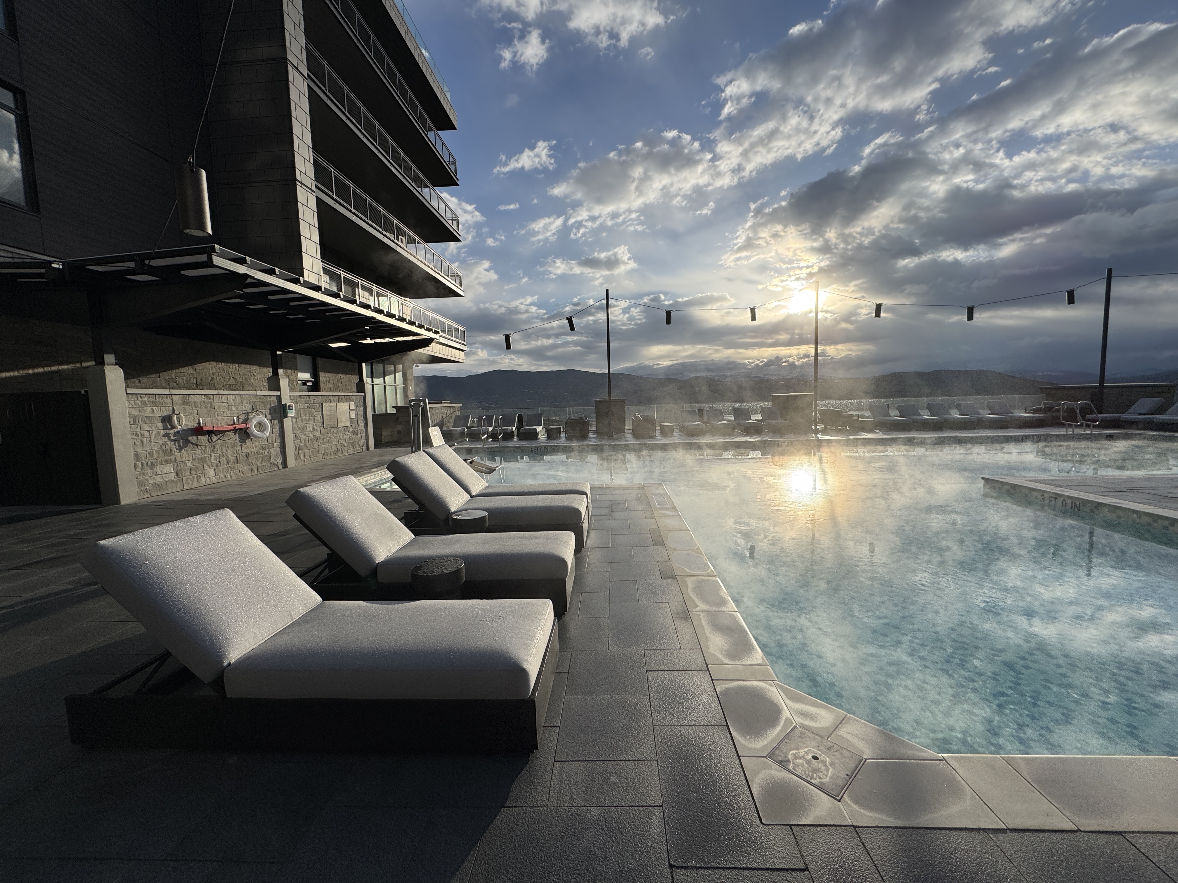 Grand Hyatt Deer Valley Pool Seating Grand Hyatt Deer Valley Pool Seating