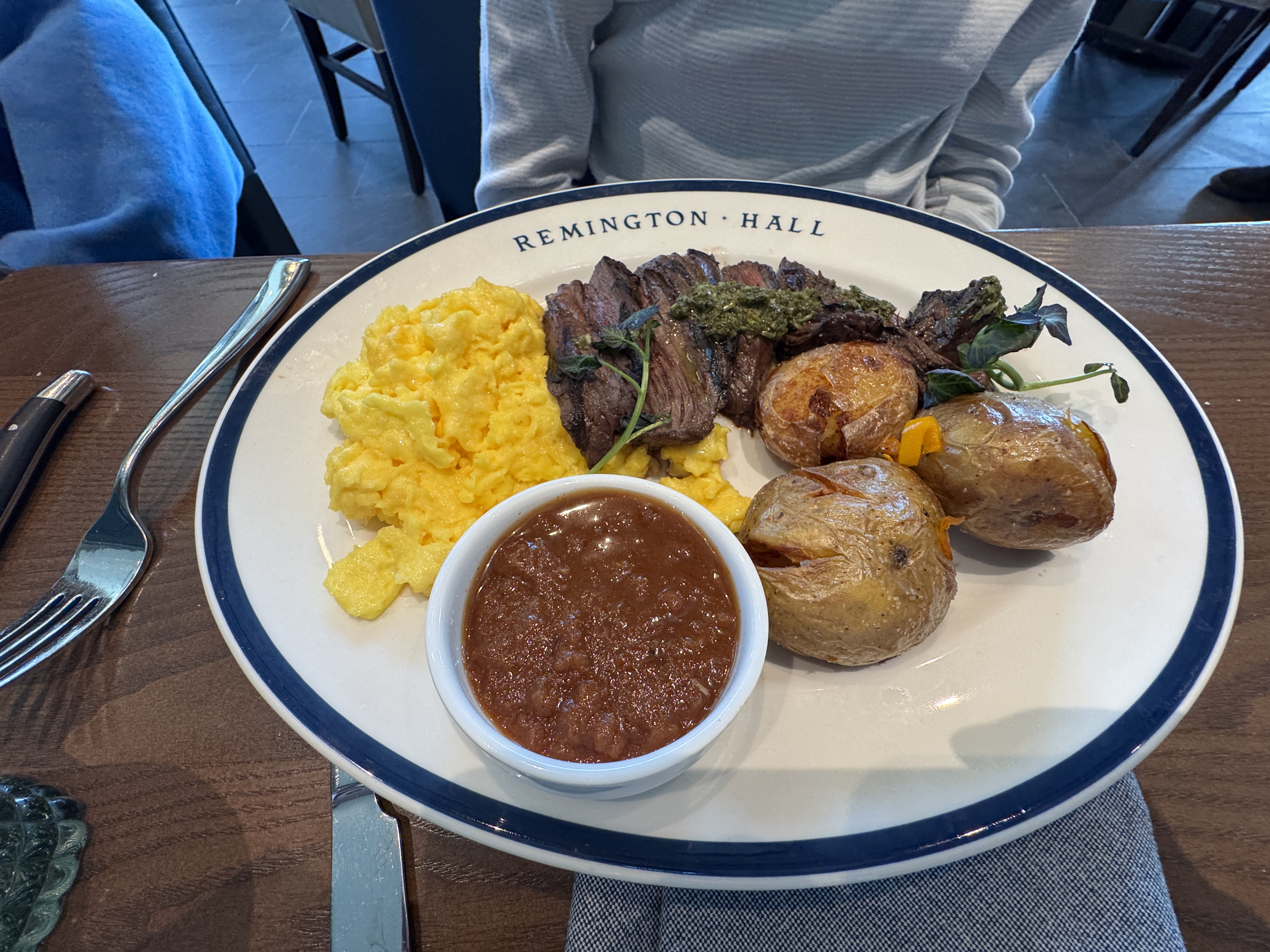 Grand Hyatt Deer Valley Remington Hall Steak and Eggs Breakfast Grand Hyatt Deer Valley Remington Hall Steak and Eggs Breakfast