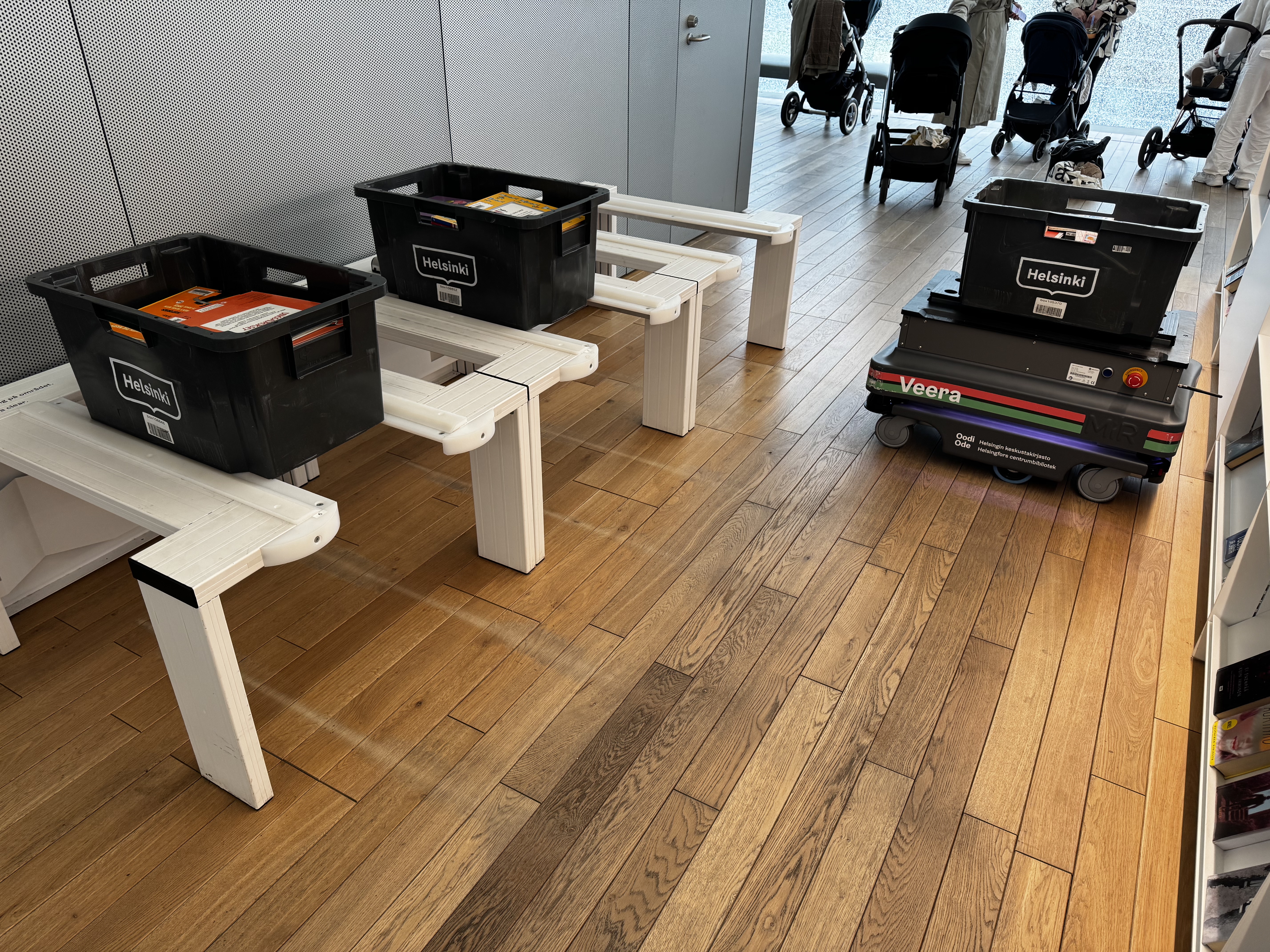 Helsinki Central Library Oodi robot Helsinki Central Library Oodi robot