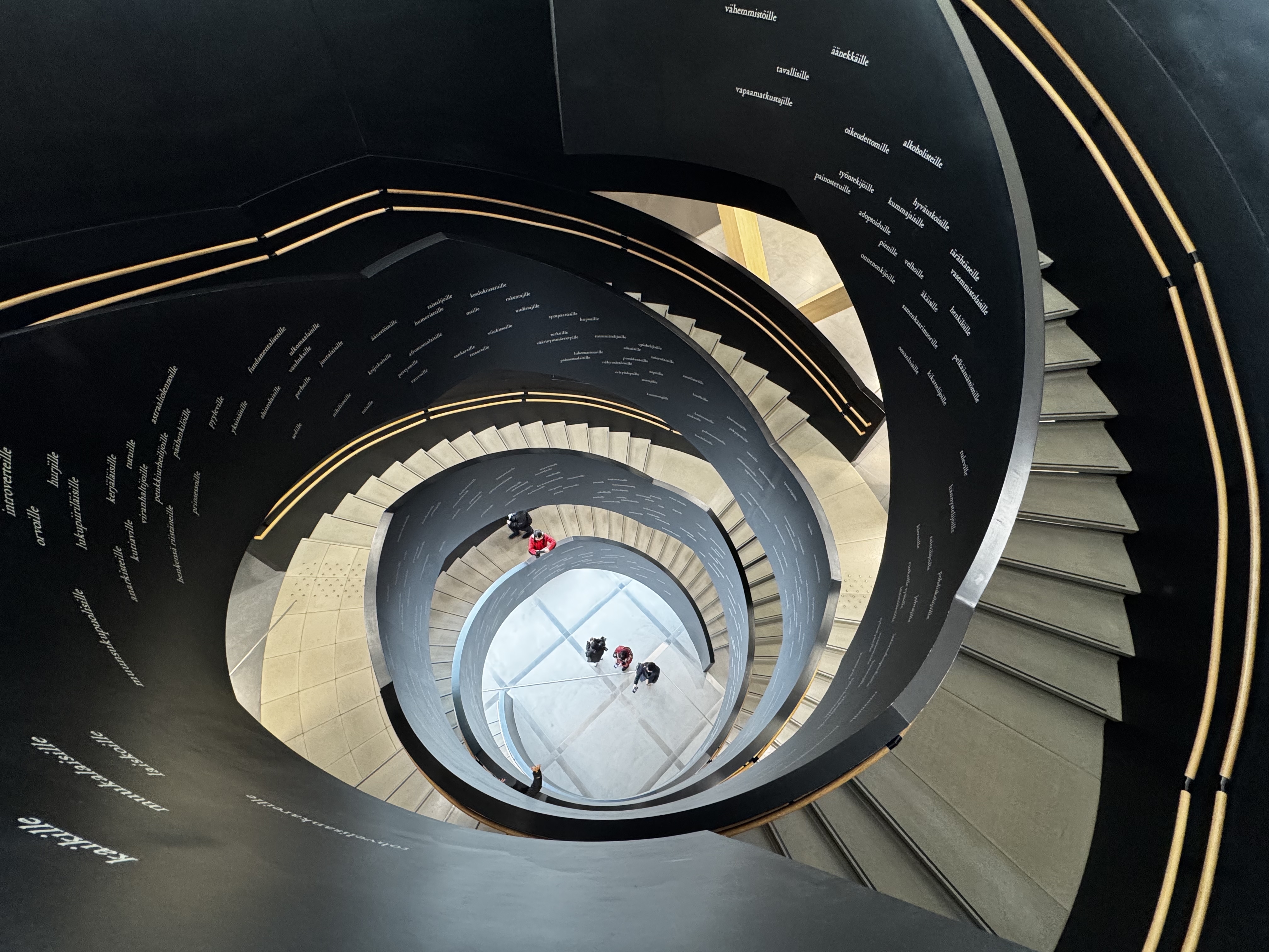Helsinki Central Library Oodi staircase Helsinki Central Library Oodi staircase