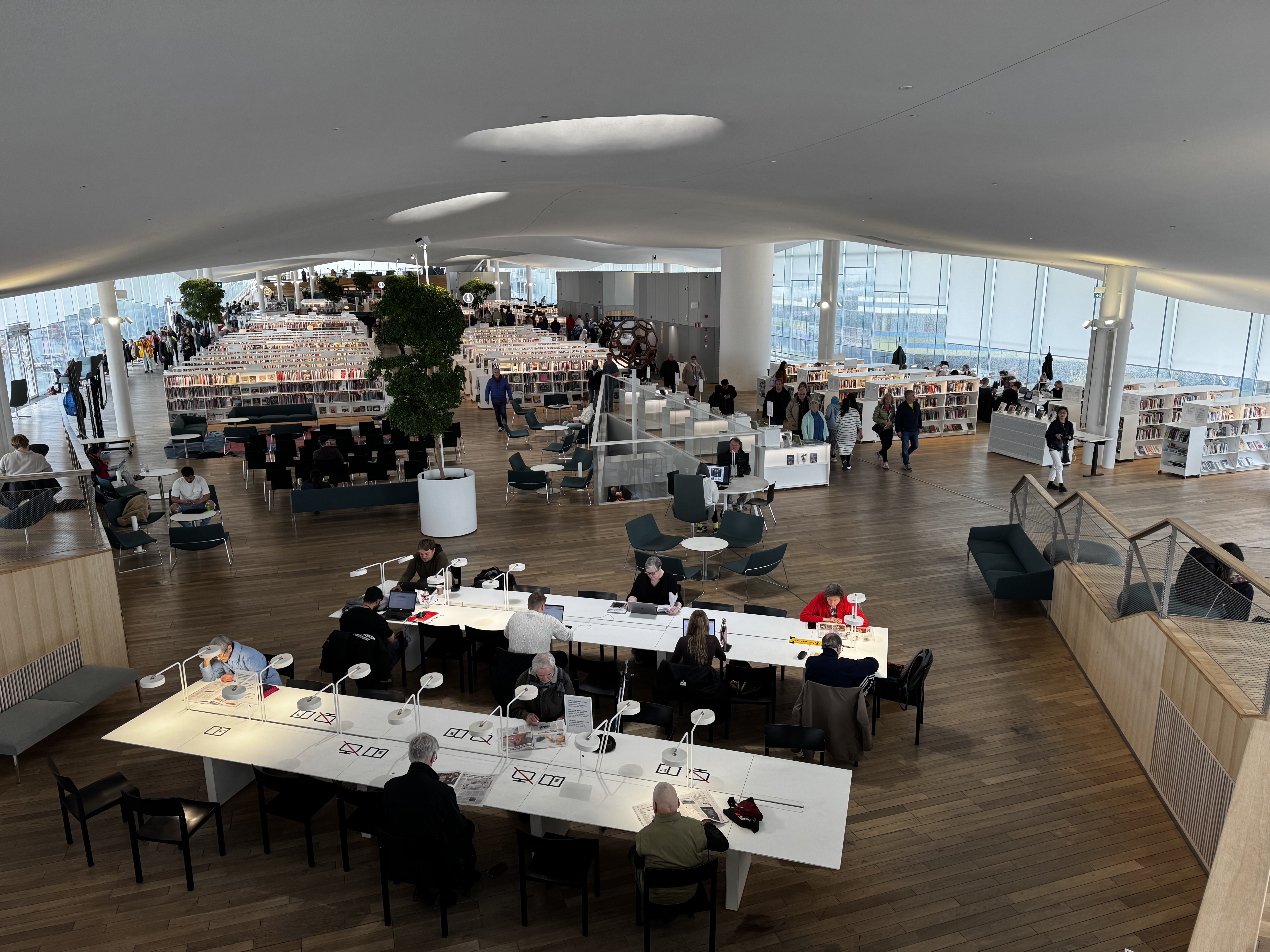 Helsinki Central Library Oodi top floor Helsinki Central Library Oodi top floor