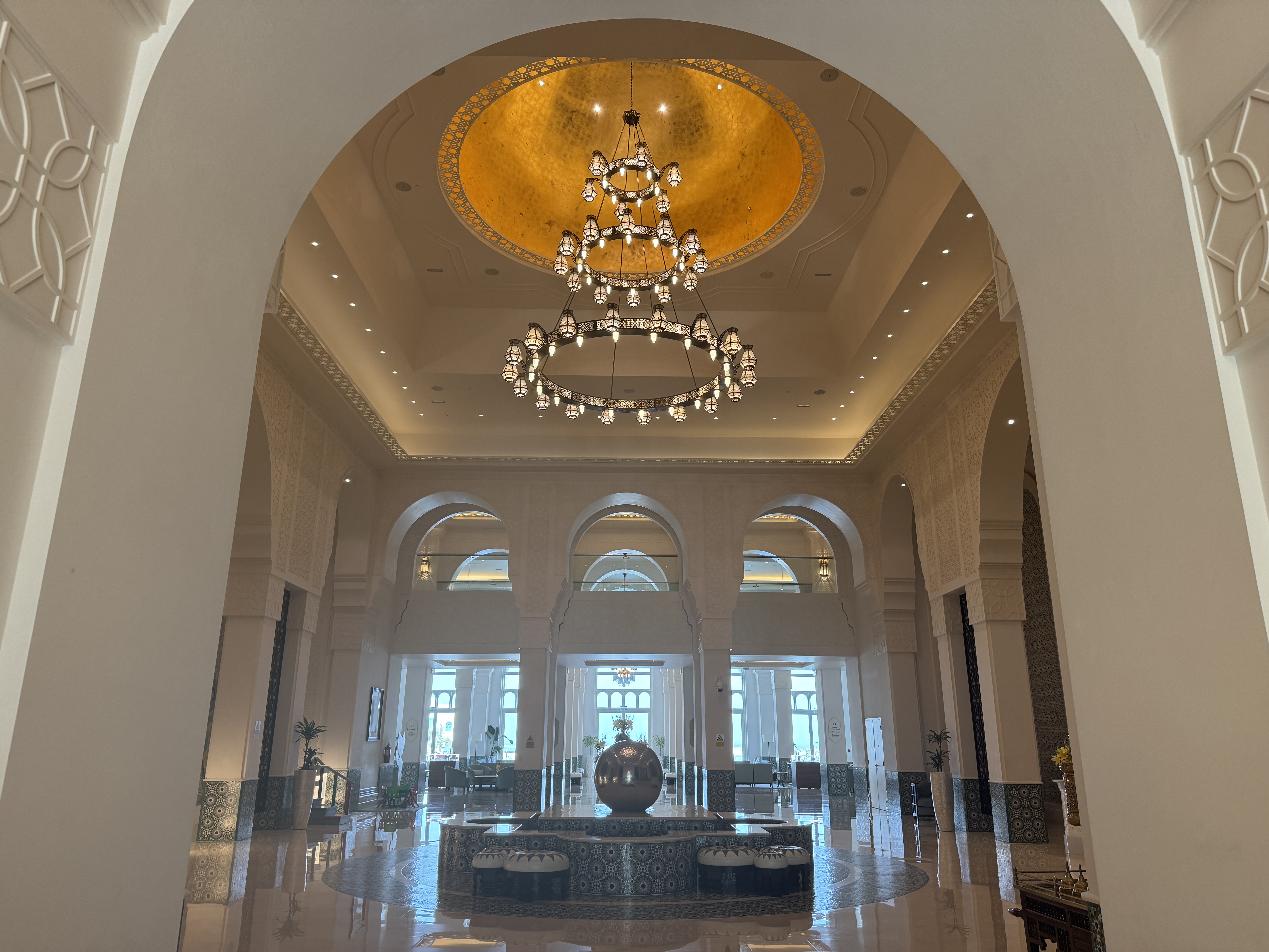 Hilton Salwa Beach Resort lobby