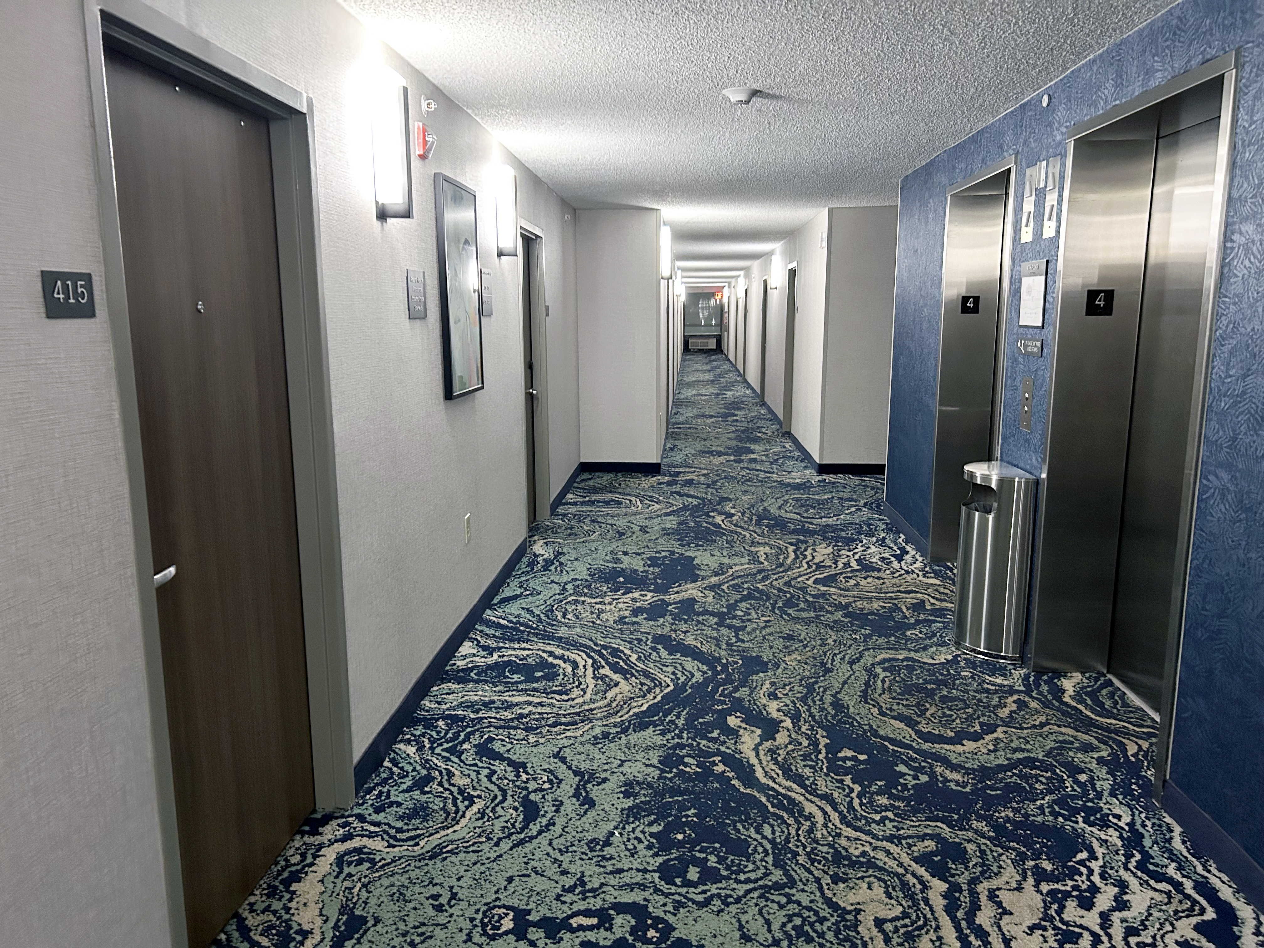 Hyatt Place I Drive fourth floor hallway