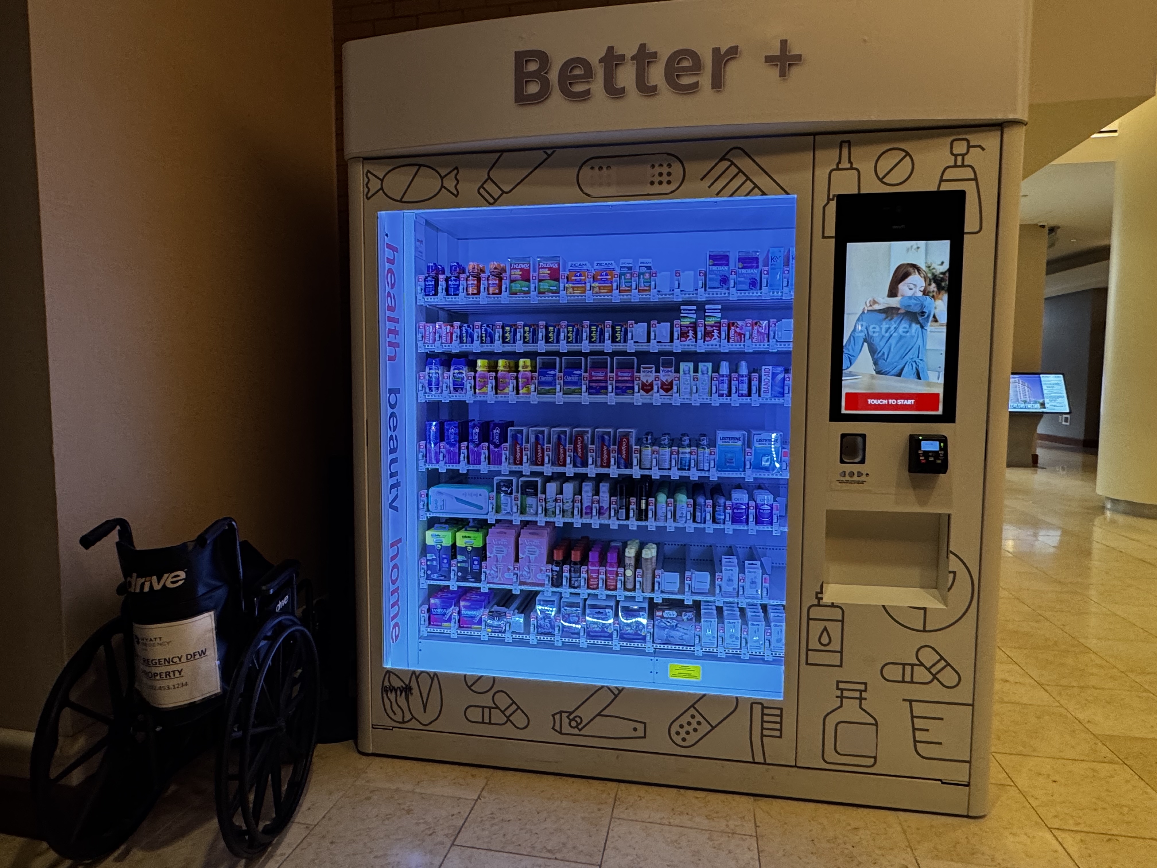 Hyatt Regency DFW CVS vending machine