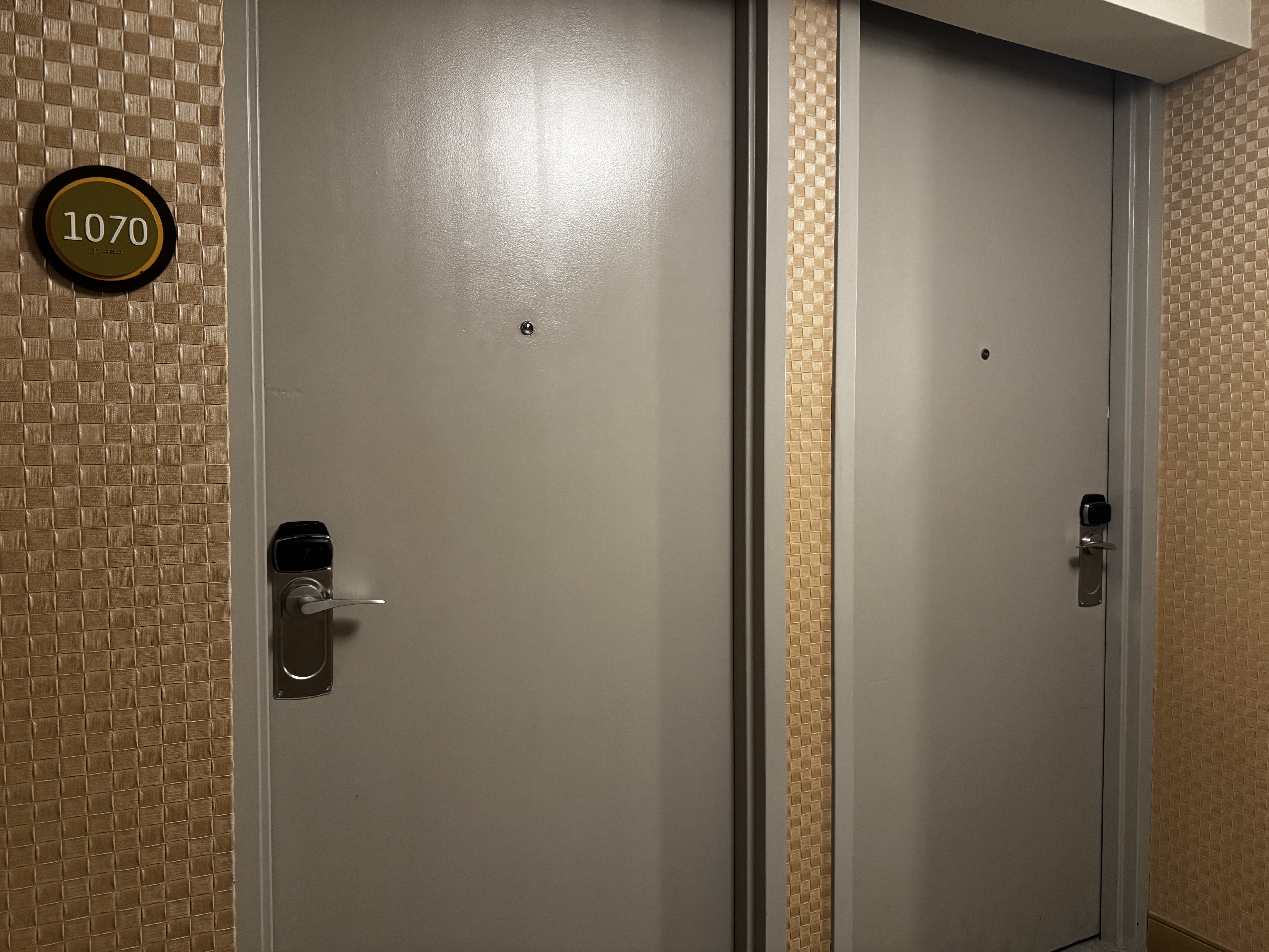 Hyatt Regency DFW bedroom door 1070