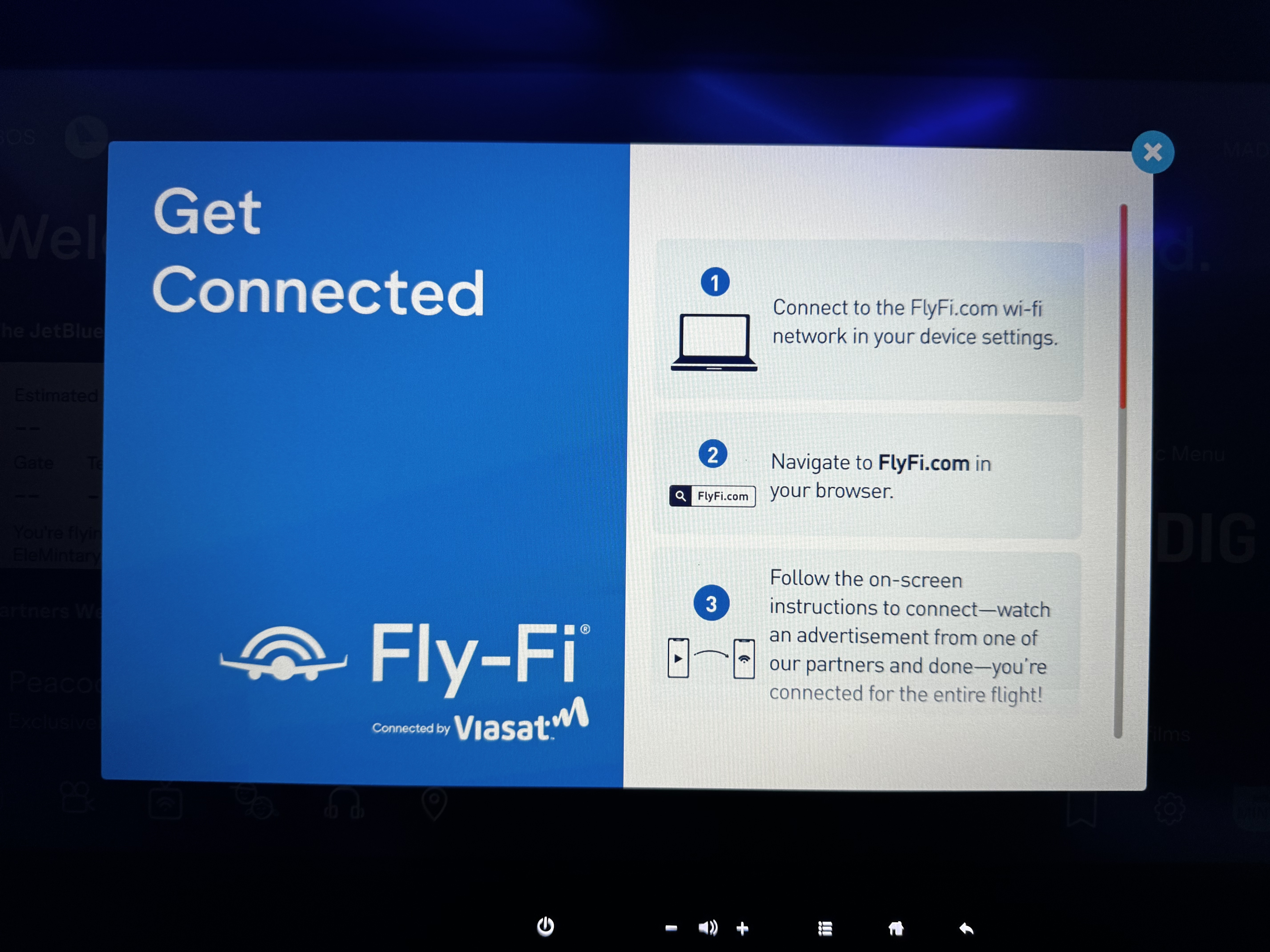 JetBlue Mint A321XLR BOS MAD wifi instructions JetBlue Mint A321XLR BOS MAD wifi instructions