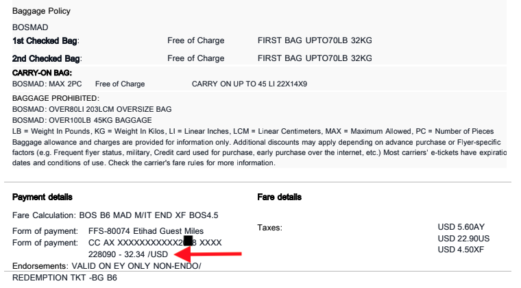 JetBlue Mint BOS MAD Etihad Guest taxes fees JetBlue Mint BOS MAD Etihad Guest taxes fees