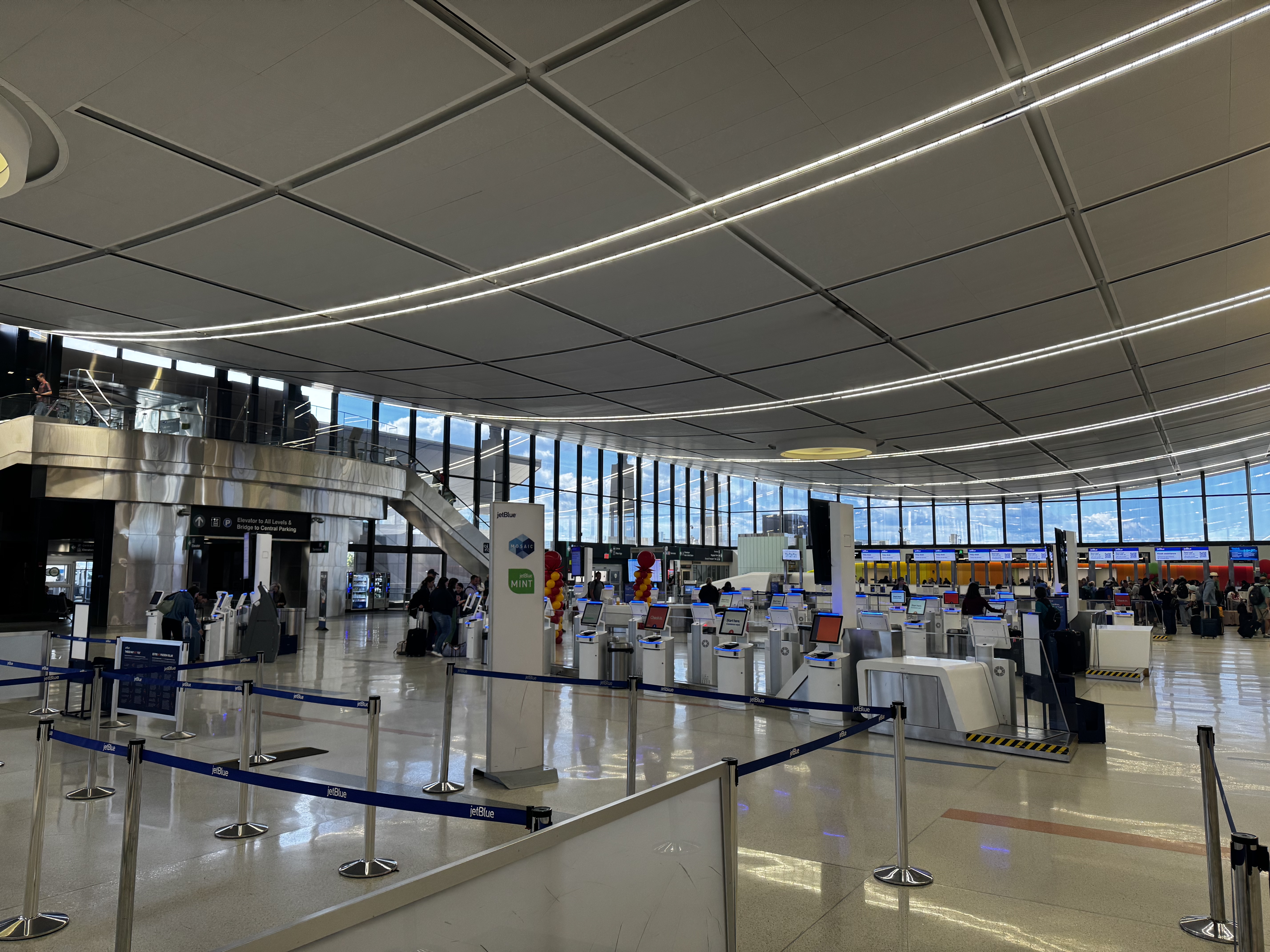 JetBlue check in area BOS terminal C JetBlue check in area BOS terminal C