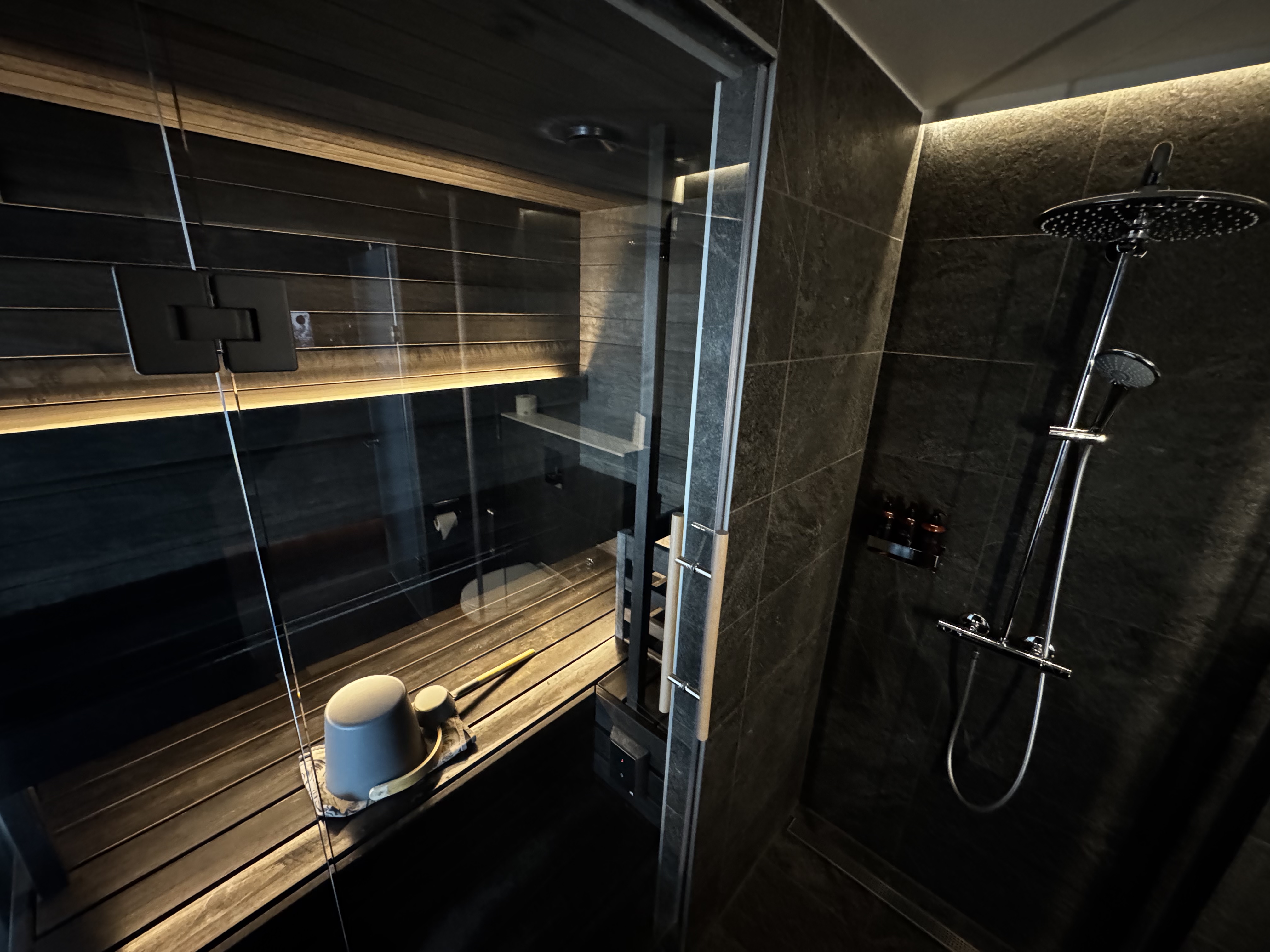 Lapland Hotels Arena Tampere bathroom sauna shower Lapland Hotels Arena Tampere bathroom sauna shower