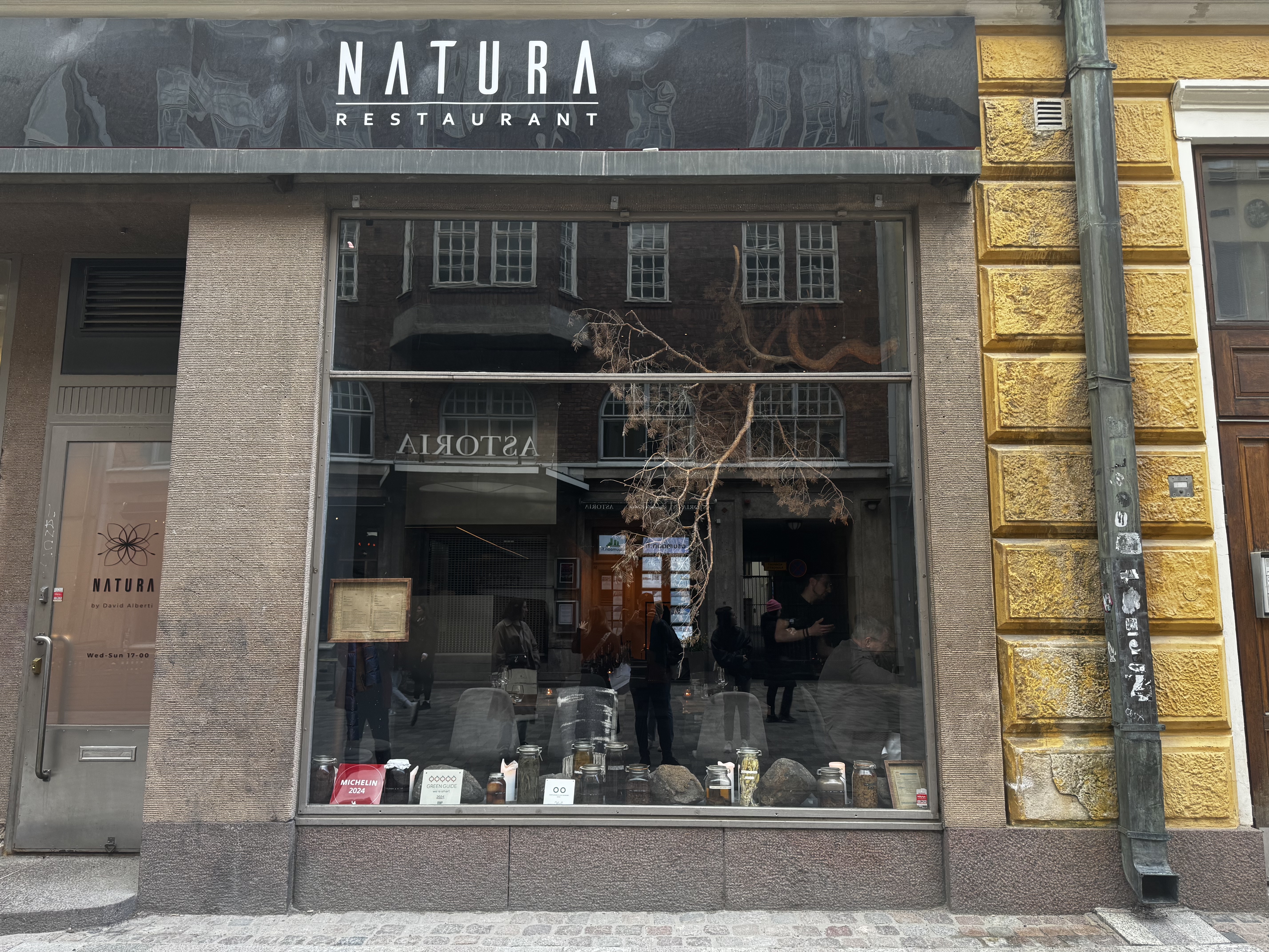 Natura Restaurant Helsinki entrance Natura Restaurant Helsinki entrance