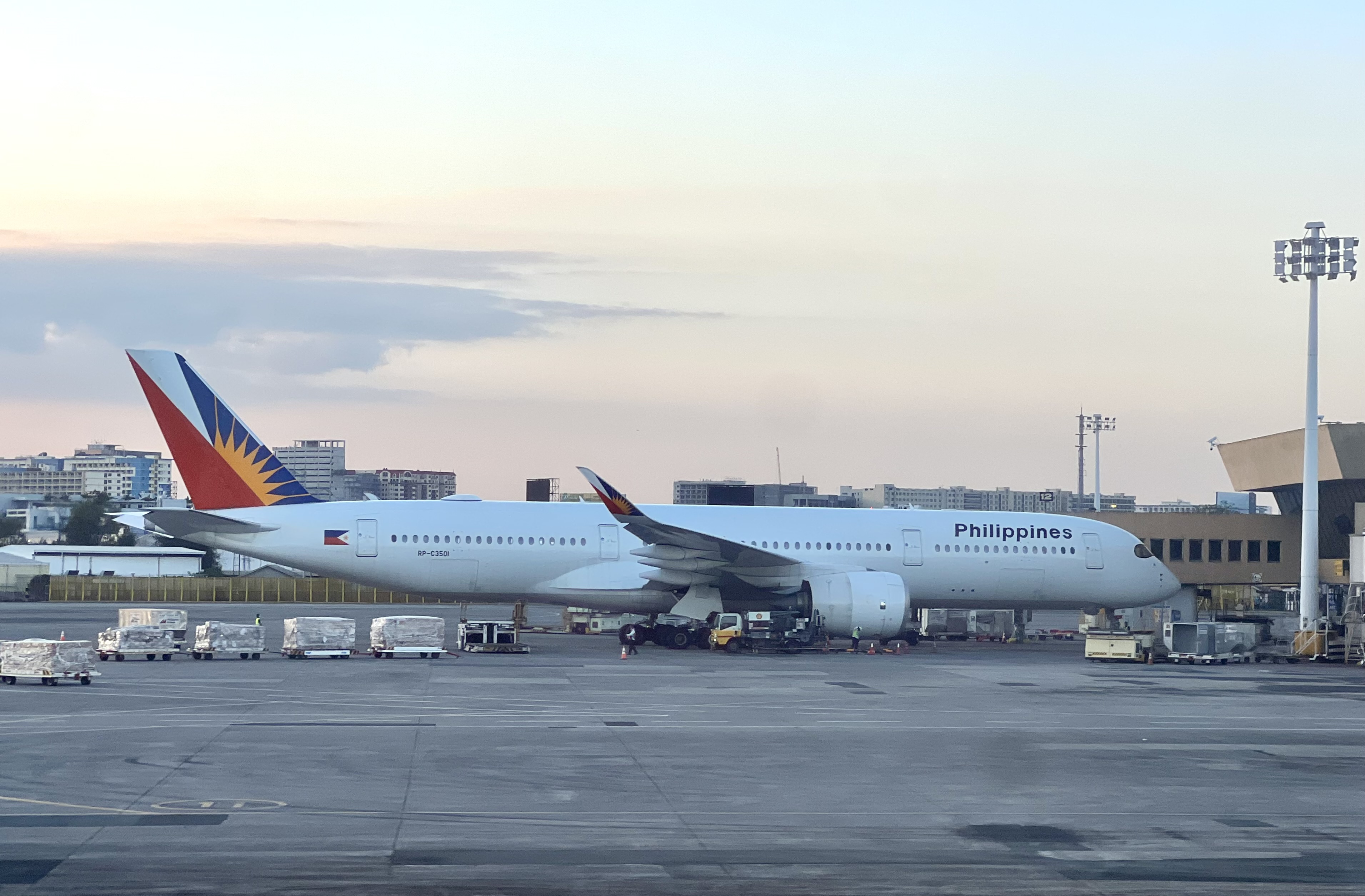 Philippine Airlines A350 at Manila Airport MNL