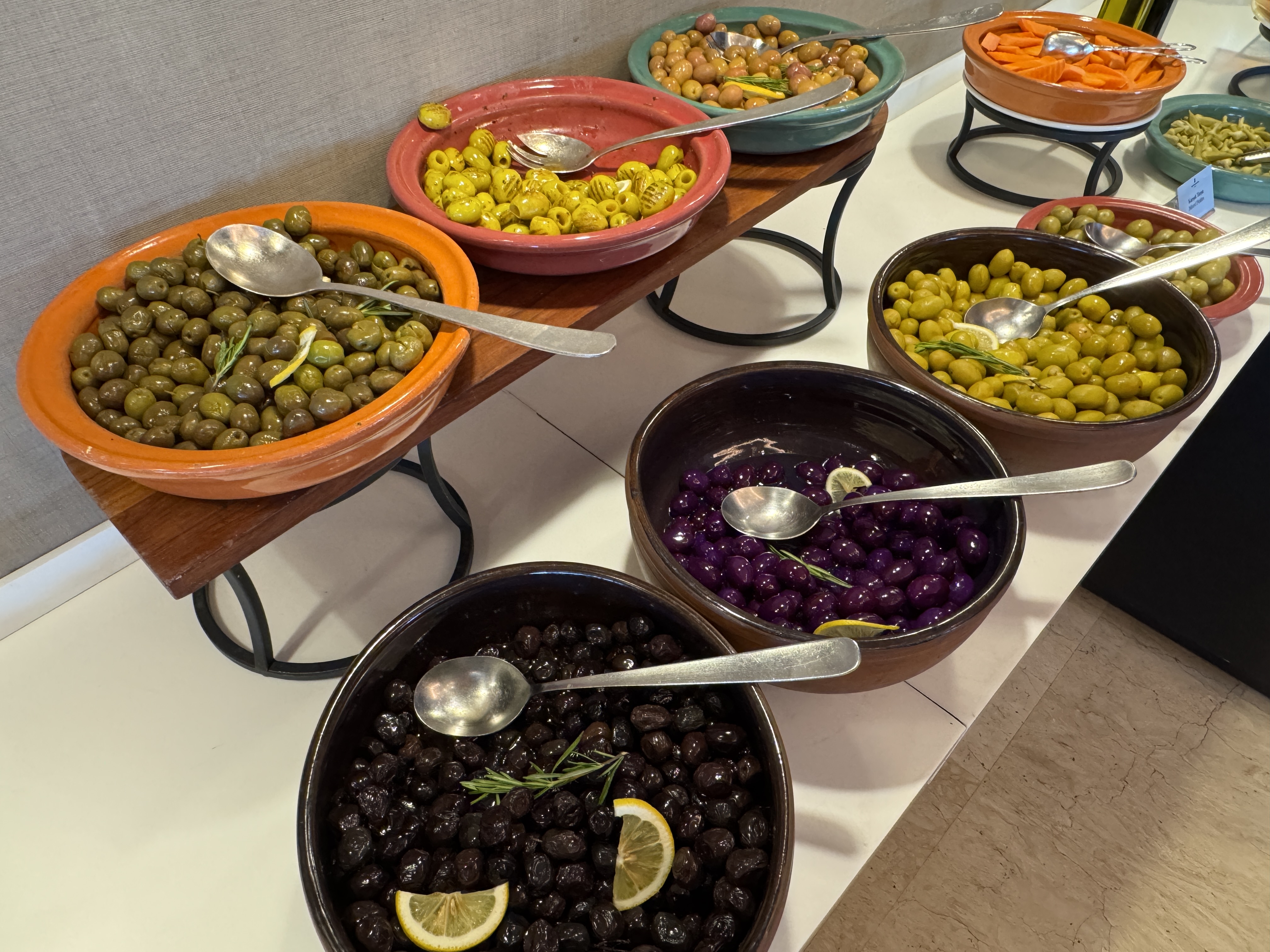 Ritz Carlton Istanbul Atolye breakfast olives Ritz Carlton Istanbul Atolye breakfast olives