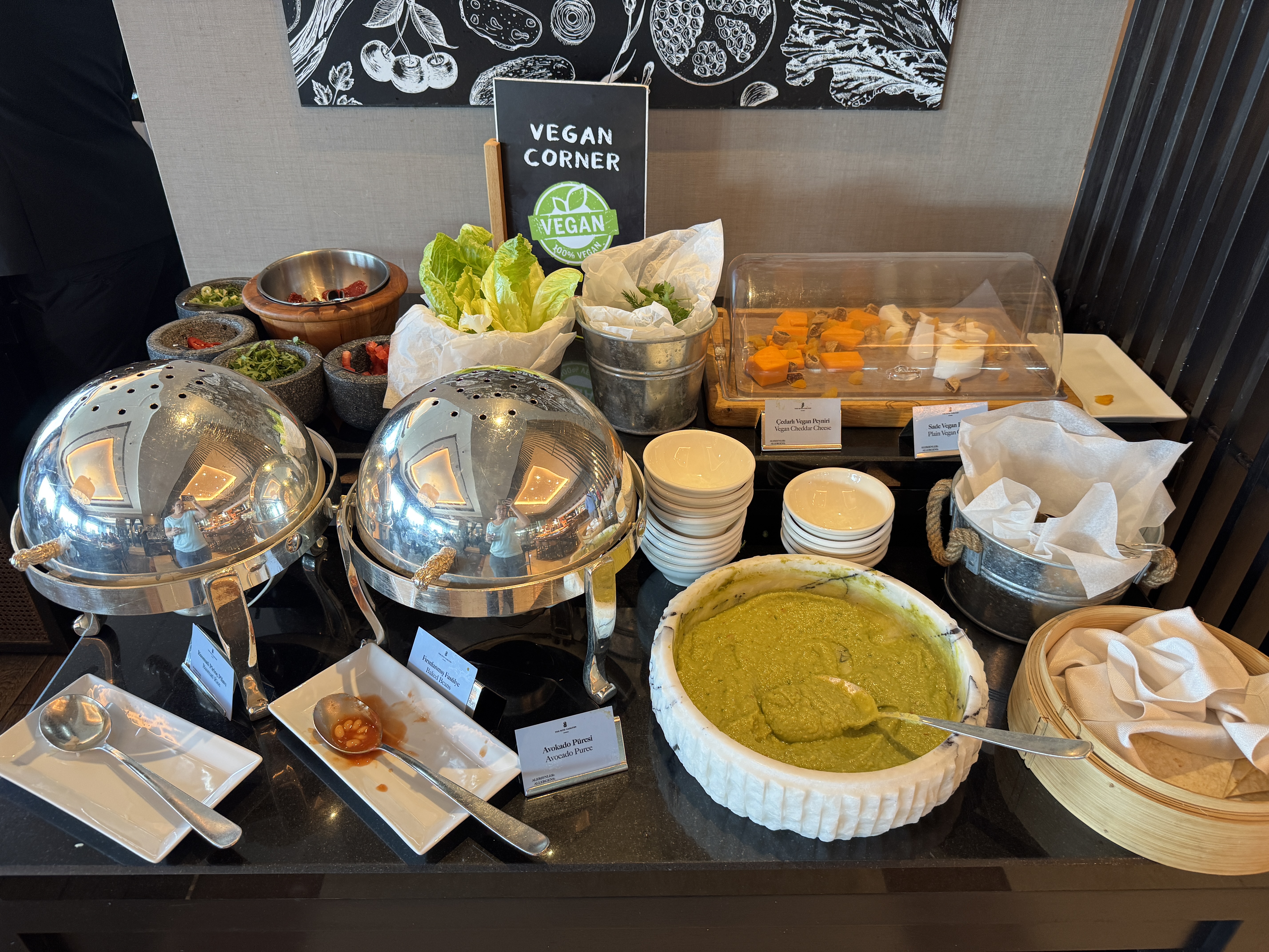 Ritz Carlton Istanbul Atolye breakfast vegan corner Ritz Carlton Istanbul Atolye breakfast vegan corner