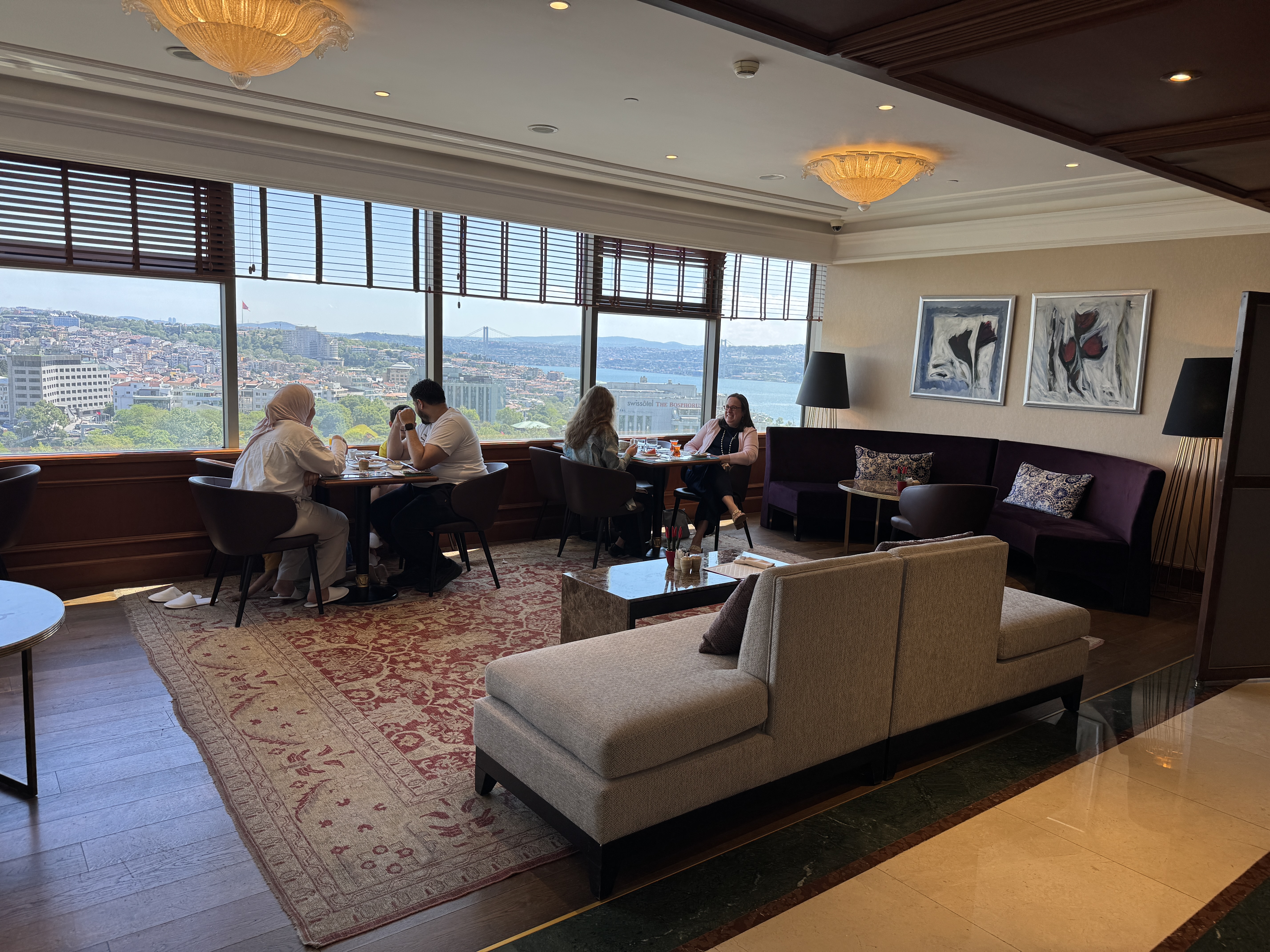 Ritz Carlton Istanbul Club Lounge seating Ritz Carlton Istanbul Club Lounge seating