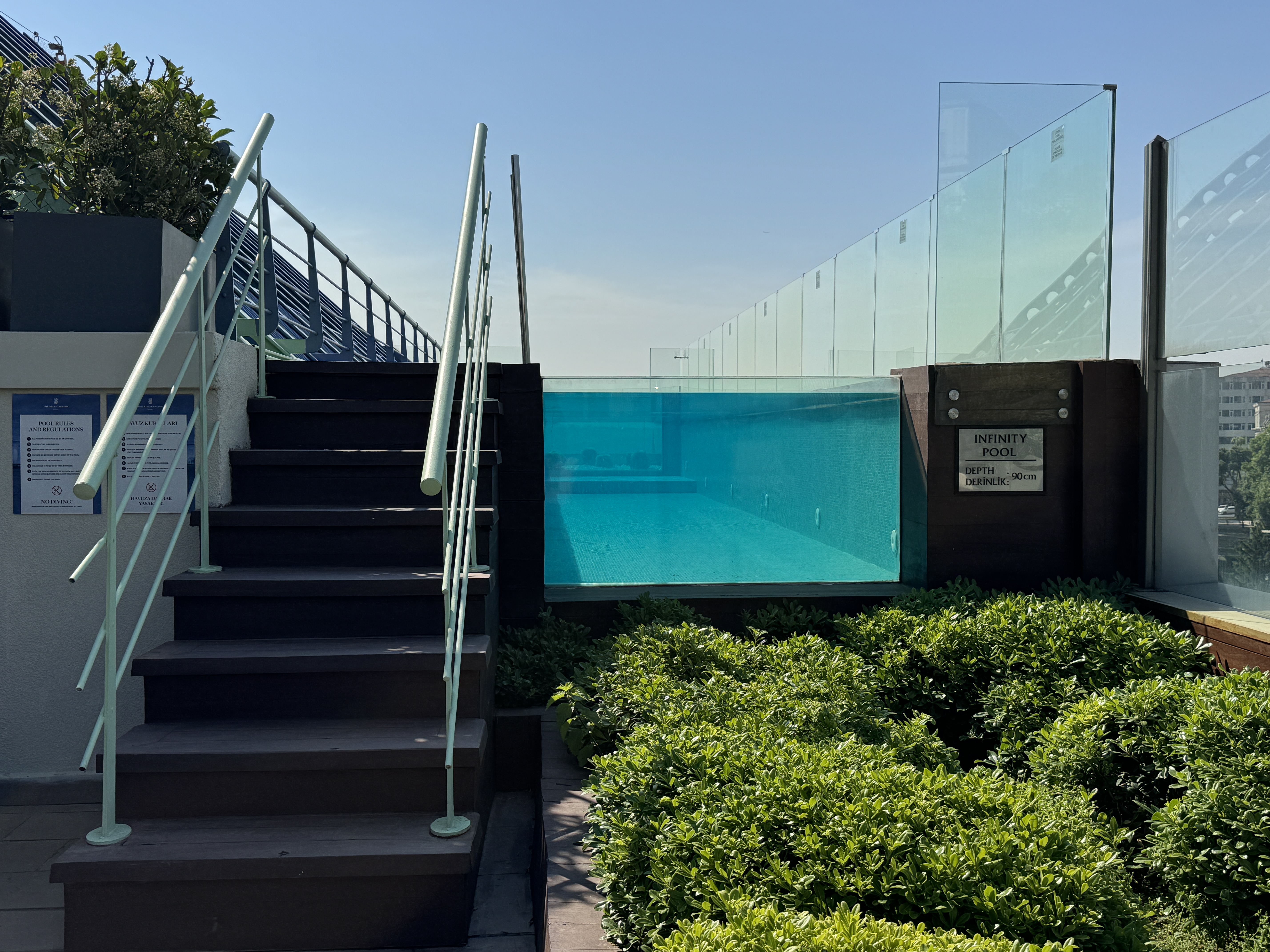 Ritz Carlton Istanbul The Roof infinity pool Ritz Carlton Istanbul The Roof infinity pool