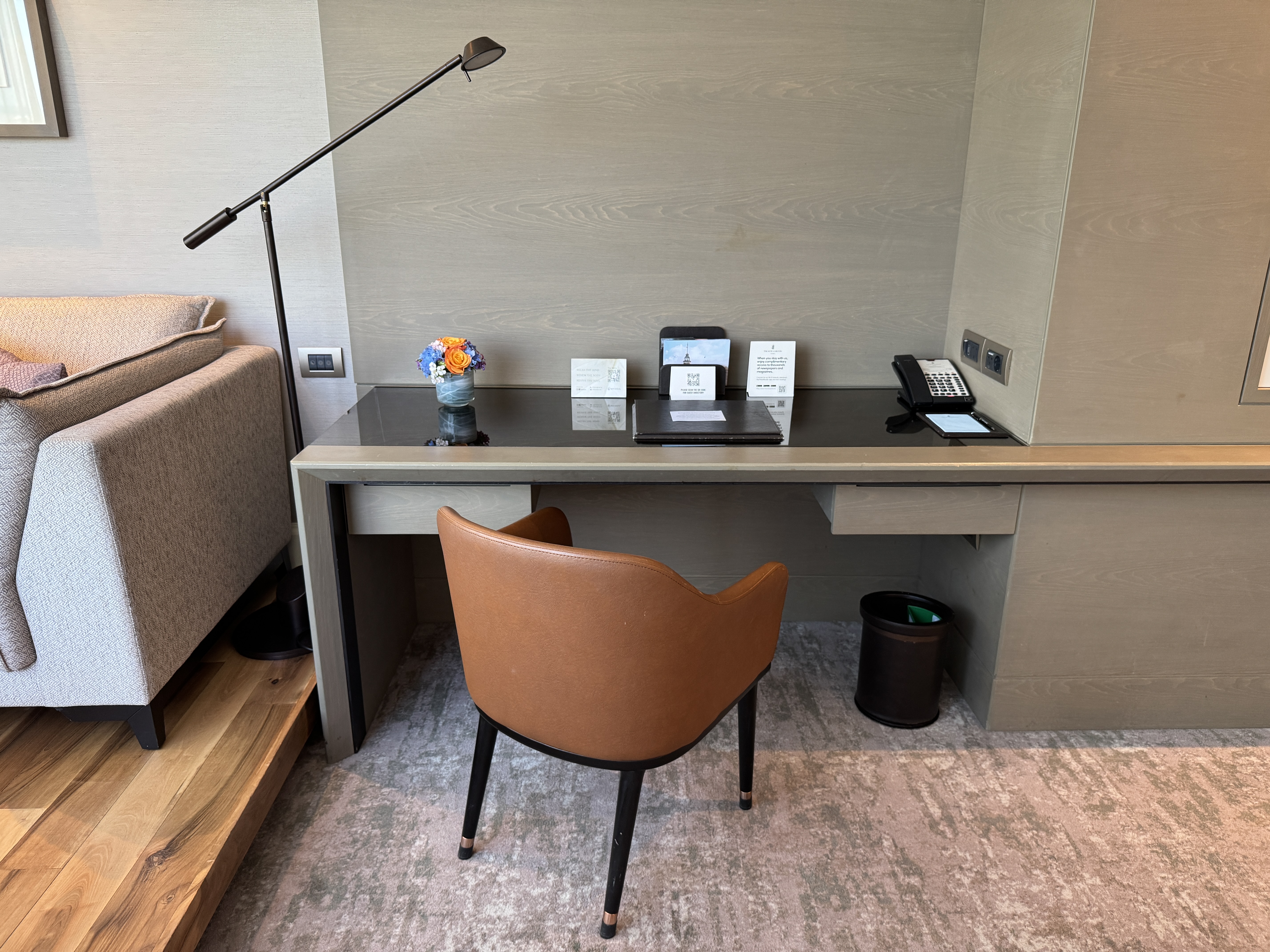 Ritz Carlton Istanbul room desk and chair Ritz Carlton Istanbul room desk and chair
