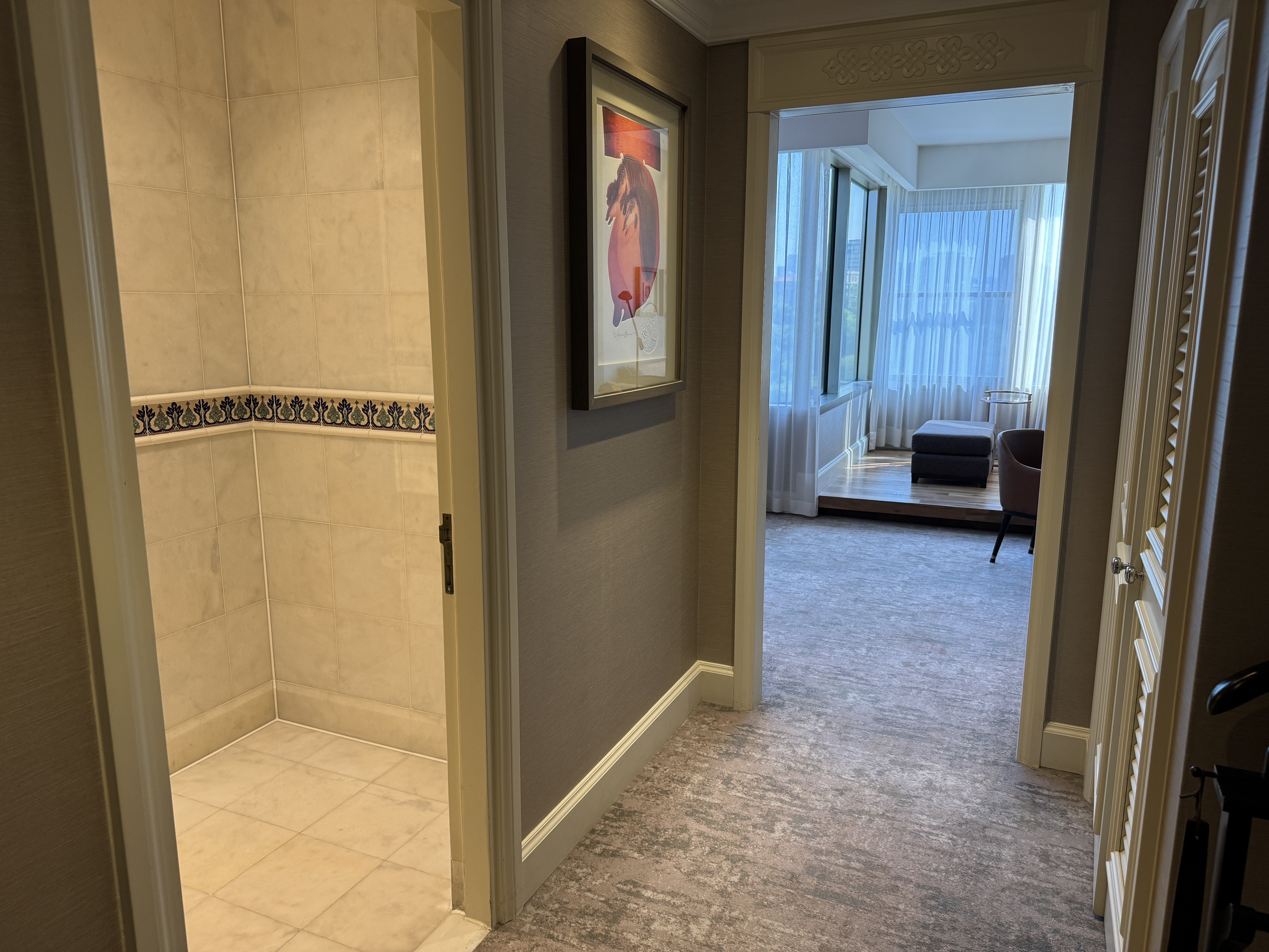 Ritz Carlton Istanbul room entry Ritz Carlton Istanbul room entry