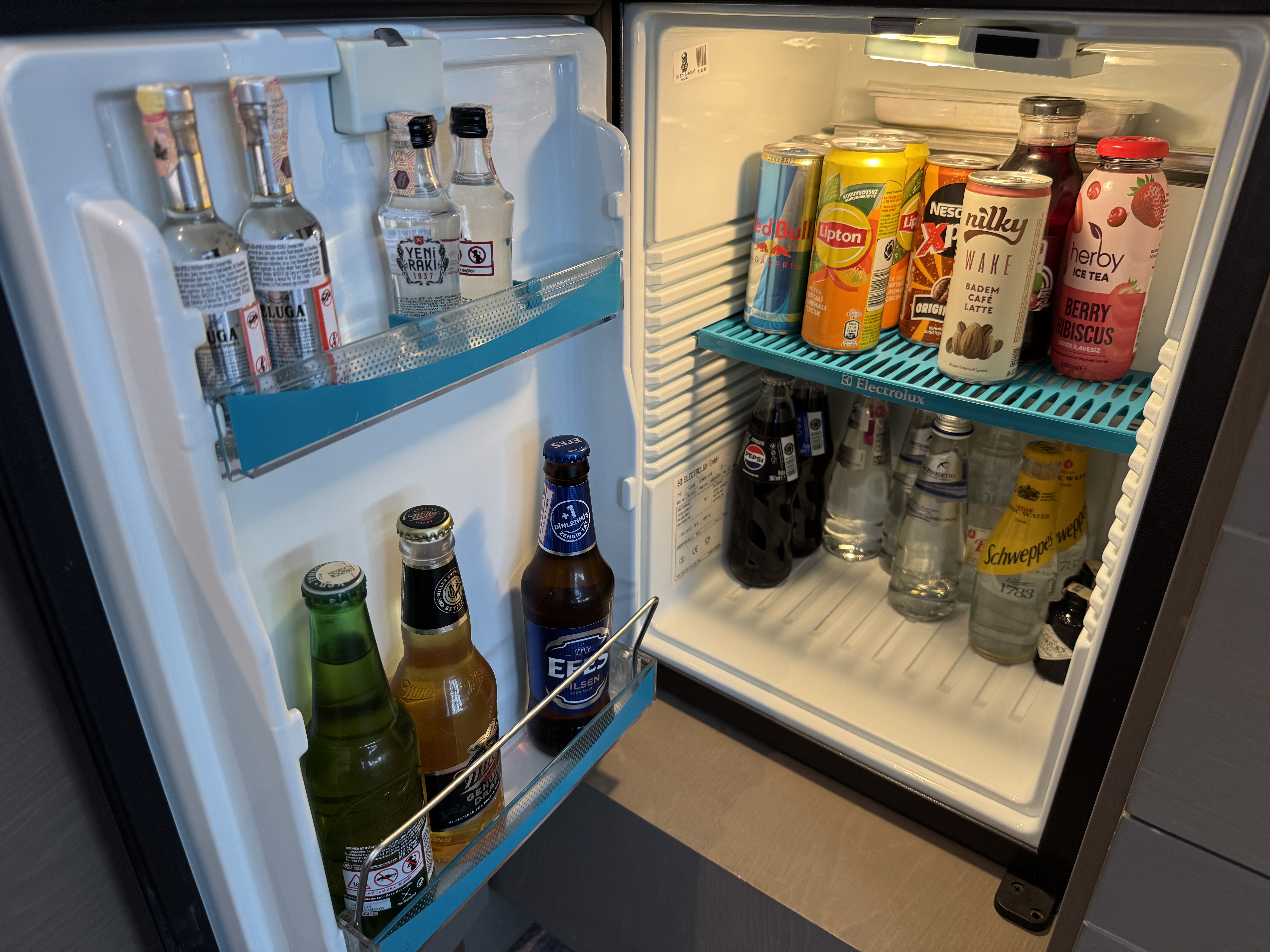 Ritz Carlton Istanbul room minifridge Ritz Carlton Istanbul room minifridge