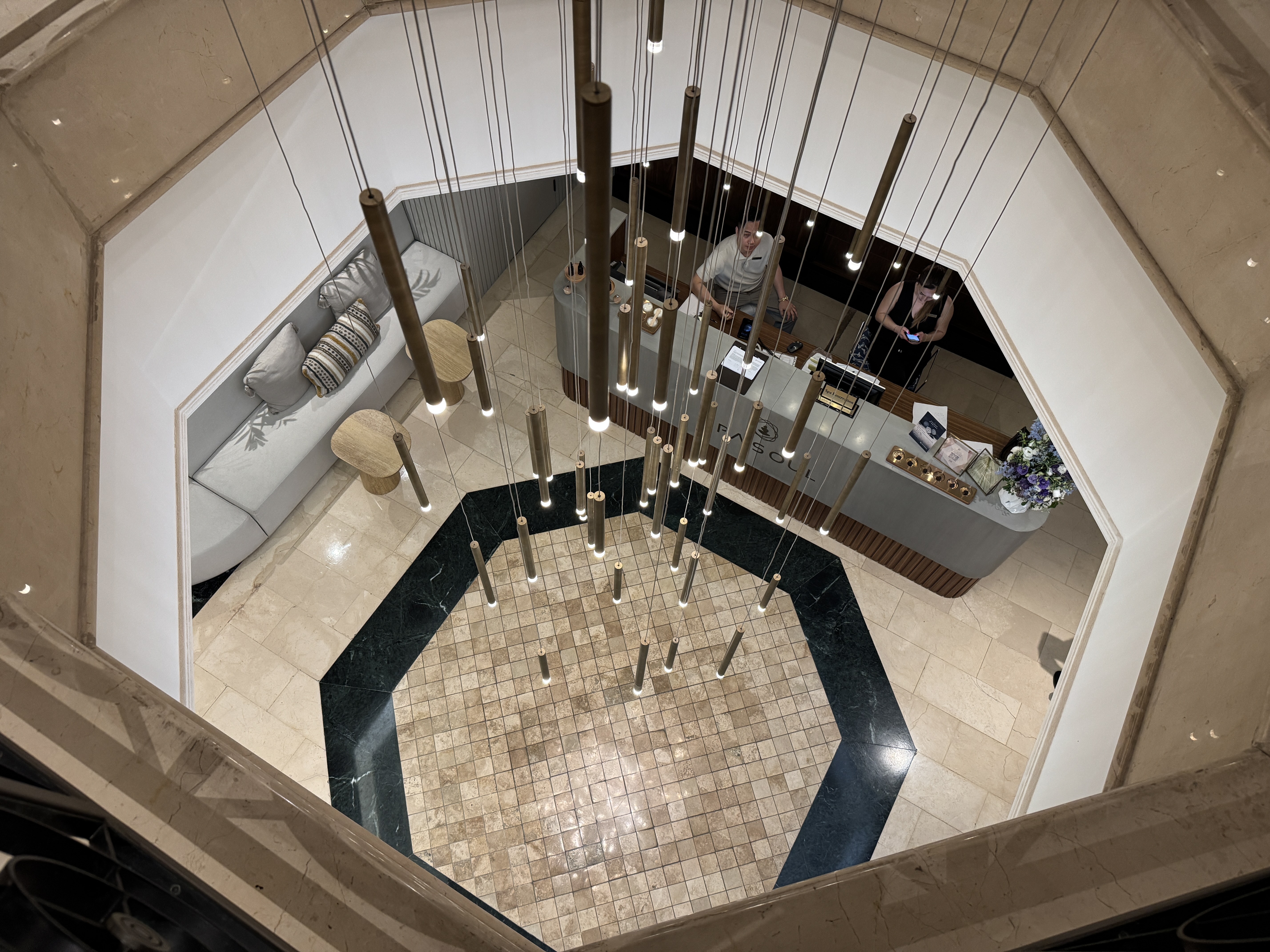 Ritz Carlton Istanbul spa from above Ritz Carlton Istanbul spa from above