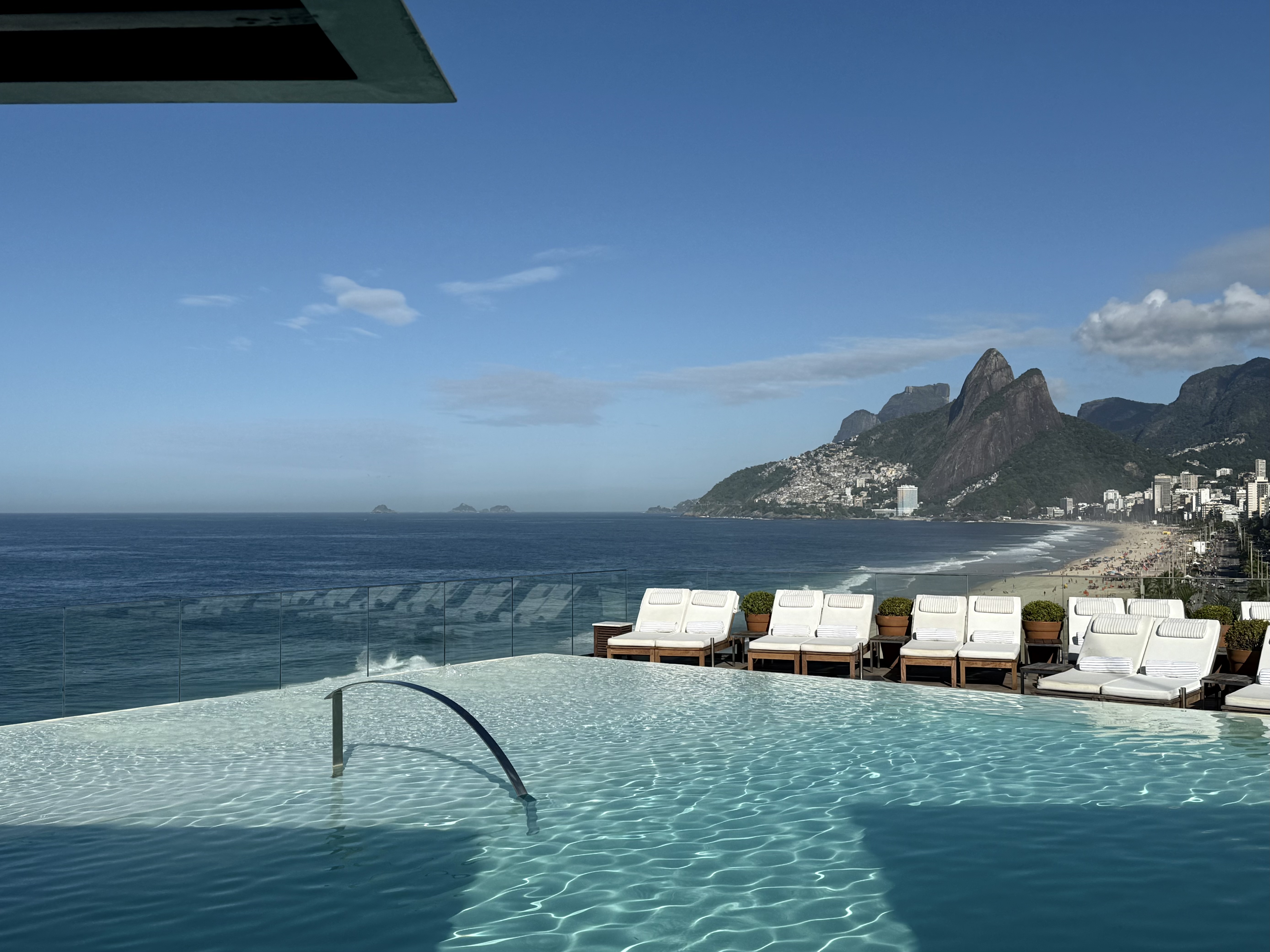 Rooftop pool at the Fasano Hotel Rooftop pool at the Fasano Hotel